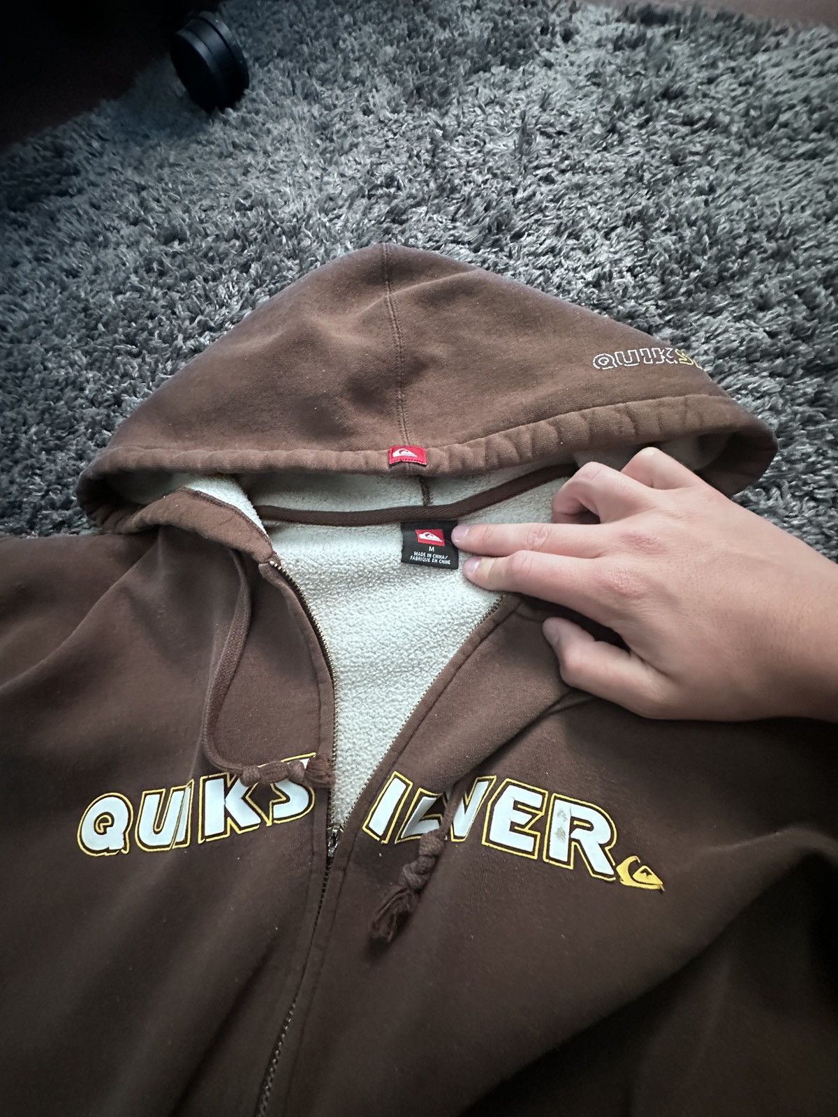 Quiksilver VINTAGE DISTRESSED QUICKSILVER SURF ZIPUP Size US M / EU 48-50 / 2 - 4 Thumbnail