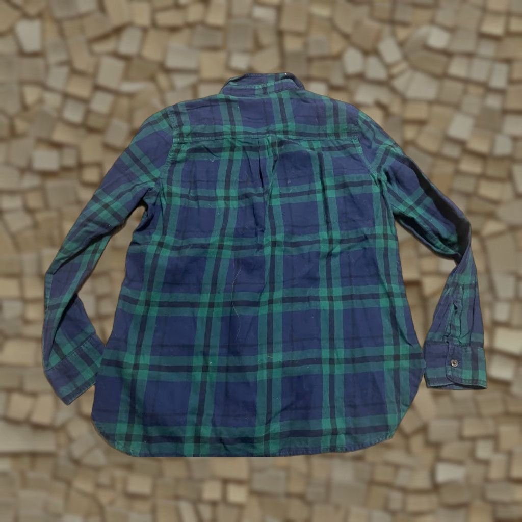 Old Navy Old Navy Shirt Women’s Medium Blue Green Plaid Button Up The Classic Shirt, Casual, Long Sleeve, Collared, Regular Fit, Free Return, 60s? Size M / US 6-8 / IT 42-44 - 1 Thumbnail