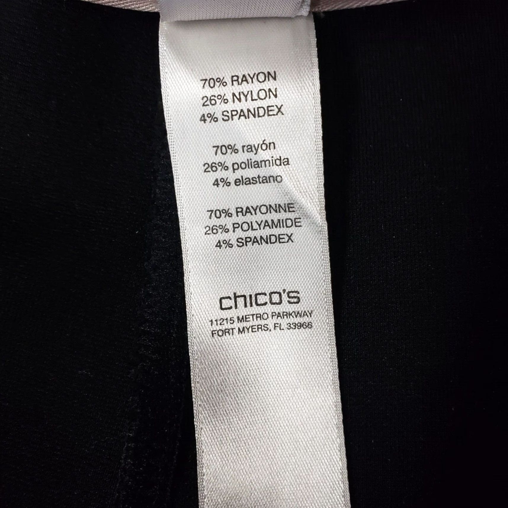 Vintage Chico's Fabulously Slimming Womens Skinny Pants Pull On High Rise Sz 8 Black Size 30" / US 8 / IT 44 - 6 Thumbnail