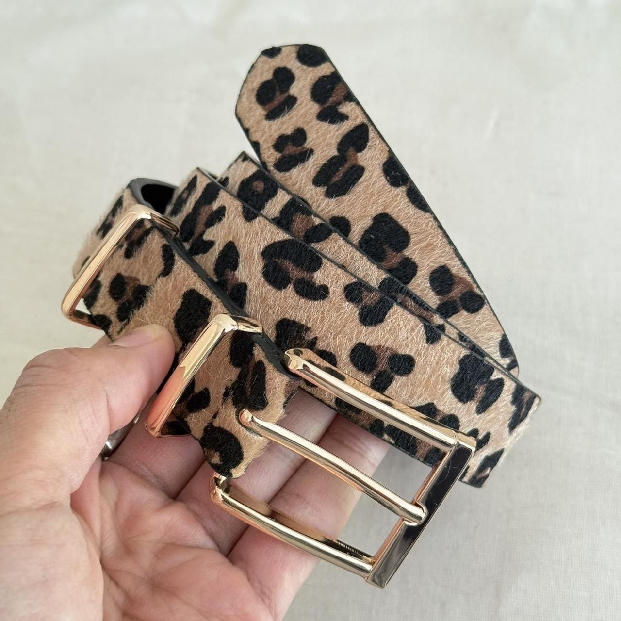 Vintage y2k style cheetah fur american western design belt Size ONE SIZE - 4 Thumbnail