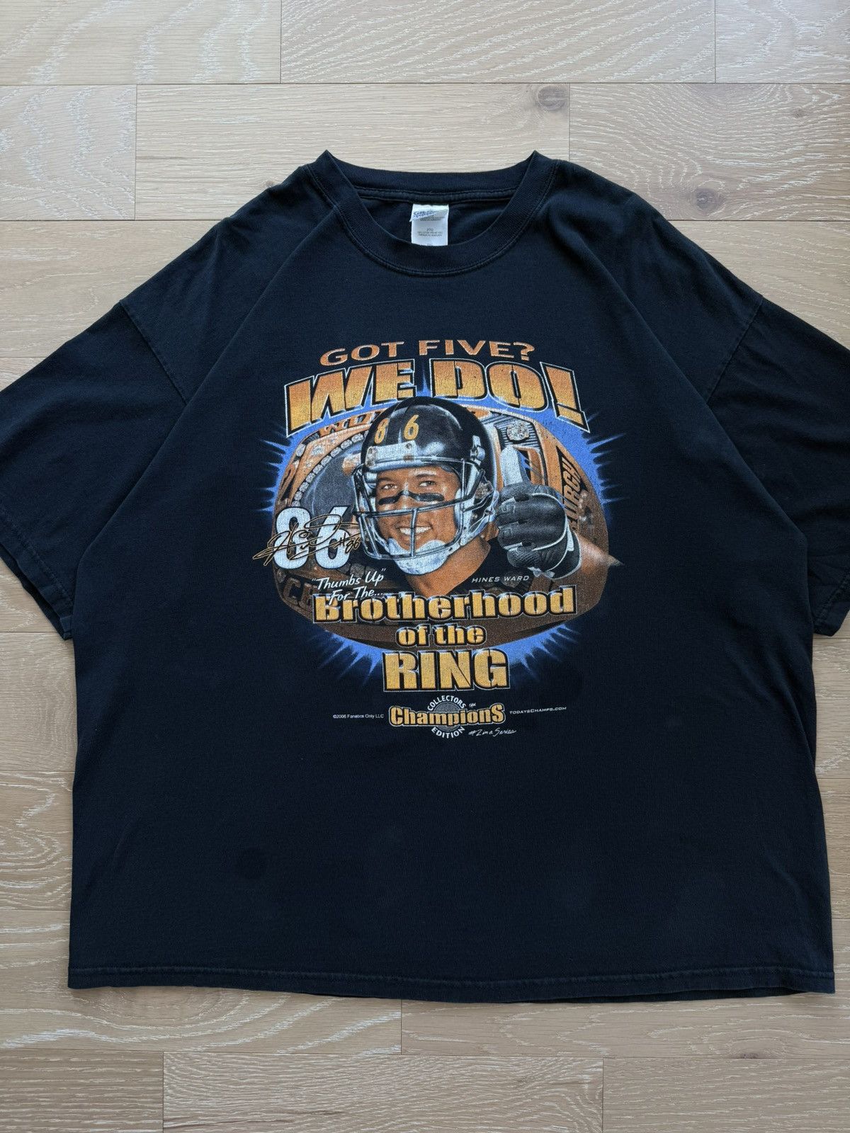 Vintage ‘06 Pittsburgh Steelers Got 5 Champions Hines Ward Shirt Size US XXL / EU 58 / 5 - 1 Thumbnail