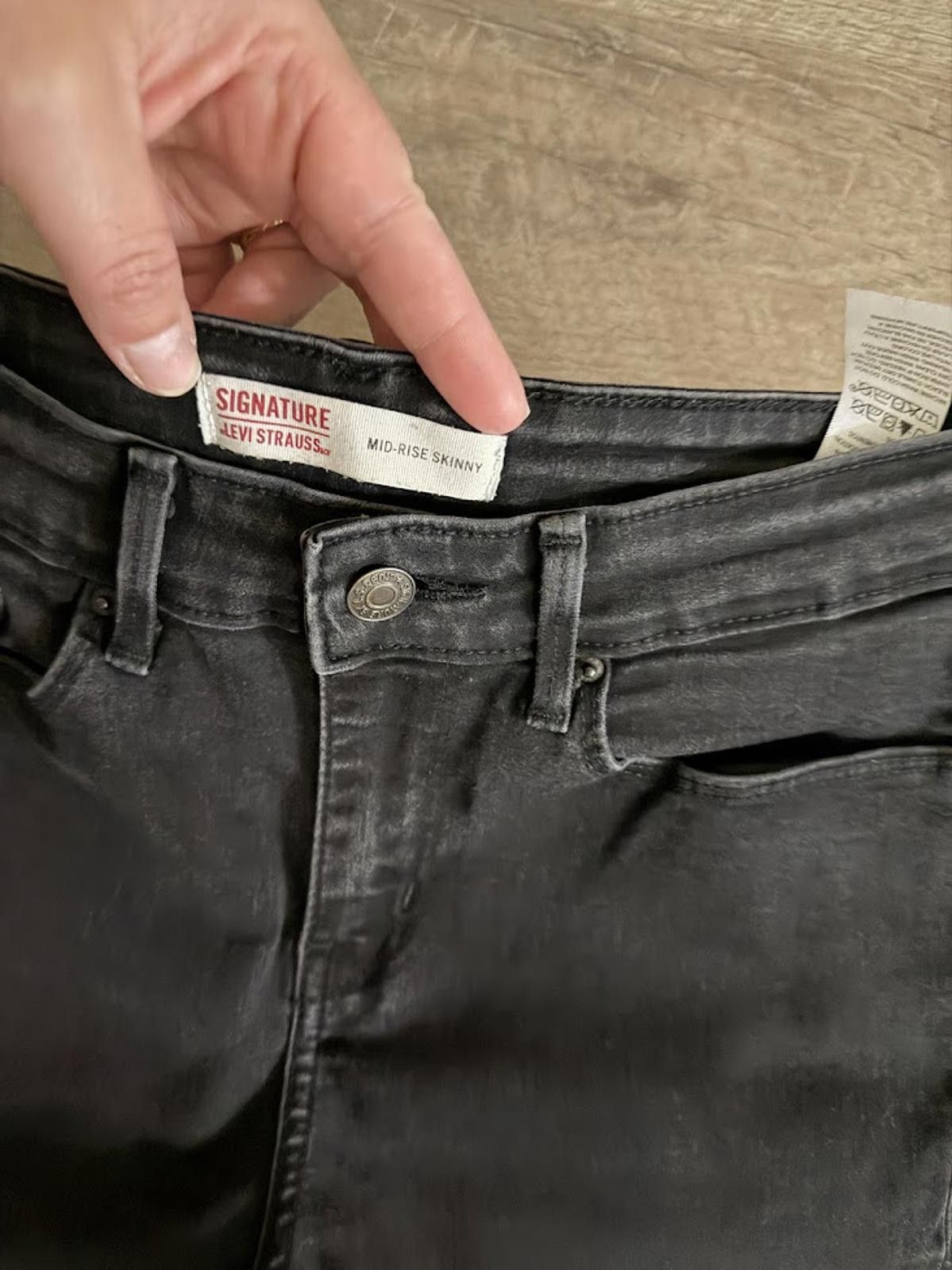 Other Levi Strauss Signature Women's Mid Rise Skinny Jeans Size 27" / US 4 / IT 40 - 3 Thumbnail
