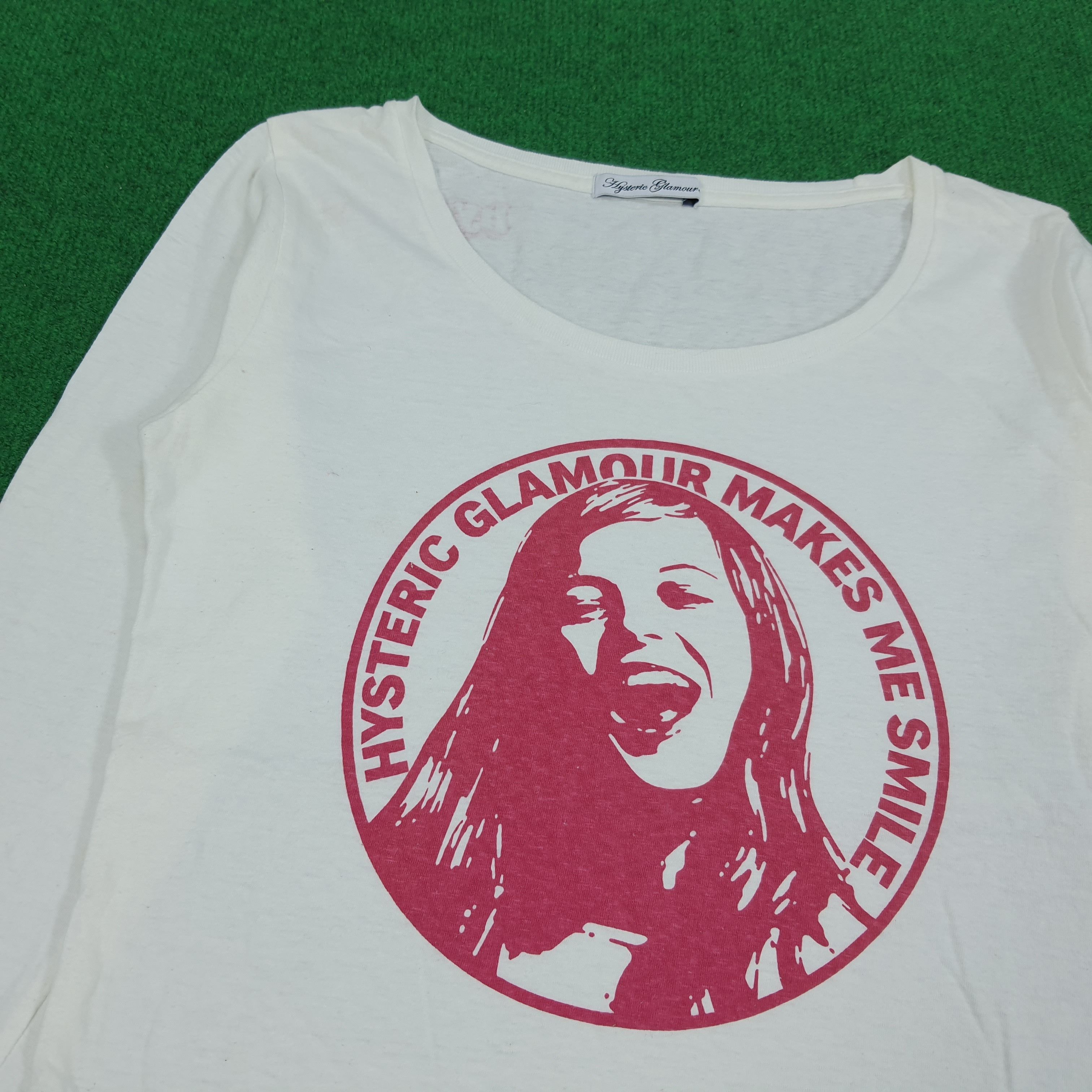 Hysteric Glamour × Japanese Brand × Vintage Vintage Hysteric Glamour Smile Japanese Brand Tshirt Size XS / US 0-2 / IT 36-38 - 2 Thumbnail
