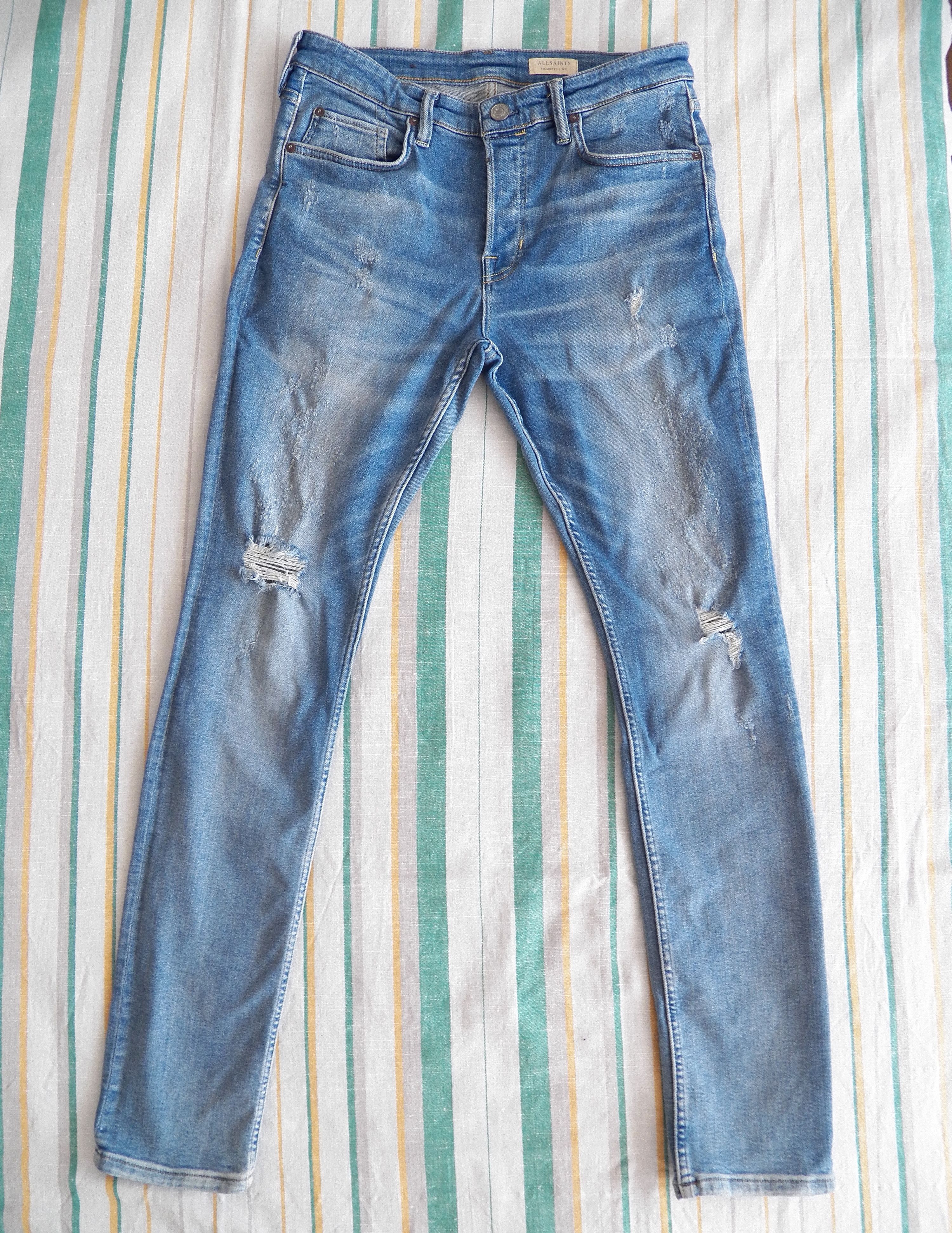 allsaints raveline cigarette jeans Allsaints × Vintage Allsaints Vintage Mens Raveline Cigarette Denim Pants  Jeans