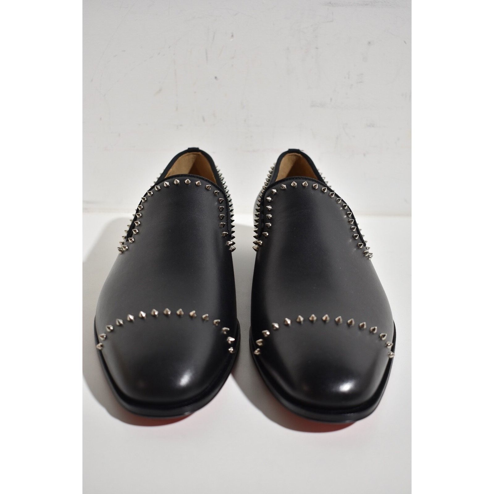 Christian Louboutin Christian Louboutin Calf Leather Spike Dress Loafer 44 11 Size US 11 / EU 44 - 5 Thumbnail