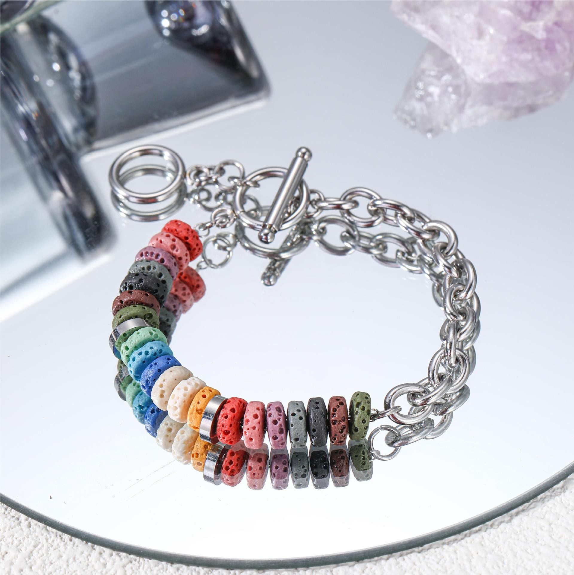 Jewelry Punk Bracelet Y2K Punk Chain Gotch Bracelets Chains Size ONE SIZE - 1 Thumbnail