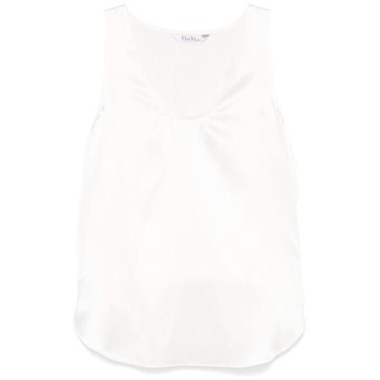 Max Mara MAX MARA Women Blouses FILLY 133 001 WHITE Size M / US 6-8 / IT 42-44 - 1 Thumbnail