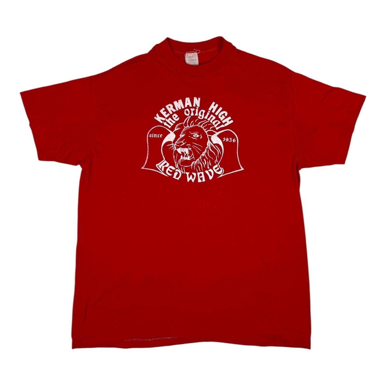 Vintage Vintage Kerman High School T-Shirt Size M/L Single Stitch 80 Size US M / EU 48-50 / 2 - 1 Thumbnail