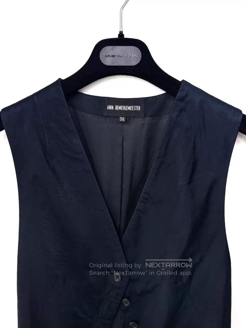 Ann Demeulemeester Ann Demeulemeester Spring/Summer Glossy Long Vest Size XS / US 0-2 / IT 36-38 - 3 Thumbnail
