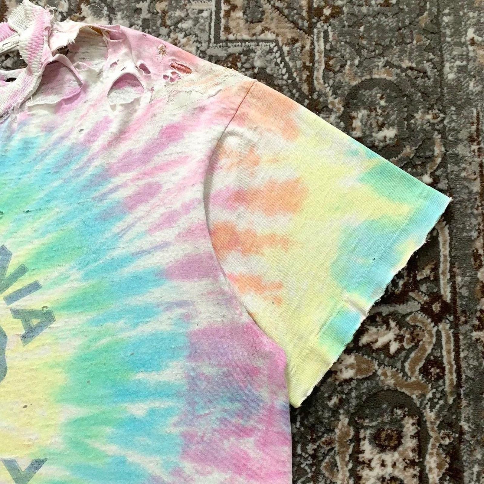 Japanese Brand 80s University Of California Tie Dye Single Stitch Shirt Tee Size US L / EU 52-54 / 3 - 3 Thumbnail