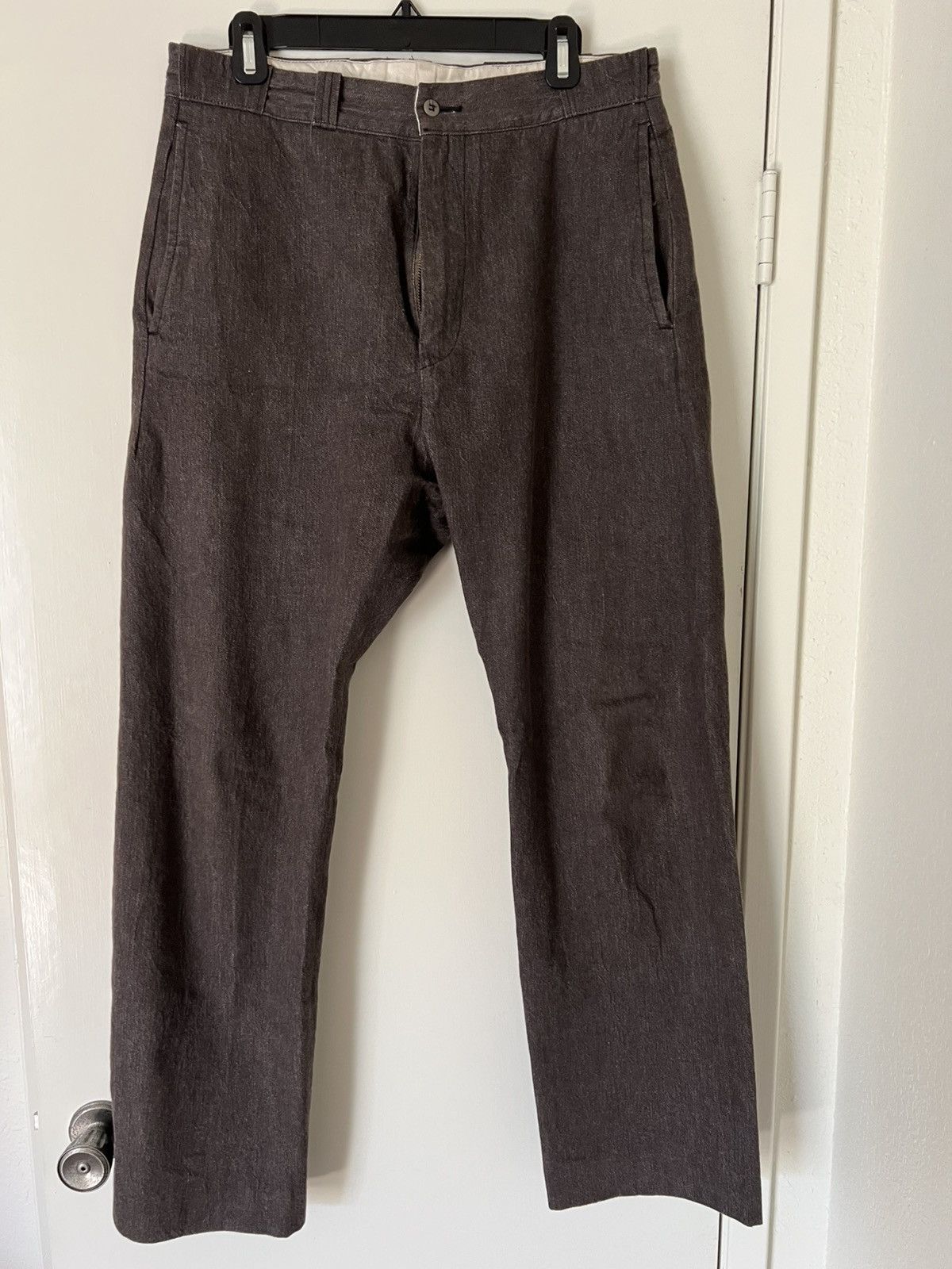 Kaptain Sunshine Denim Trouser - Brown Vintage Wash Size US 32 / EU 48 - 1 Thumbnail