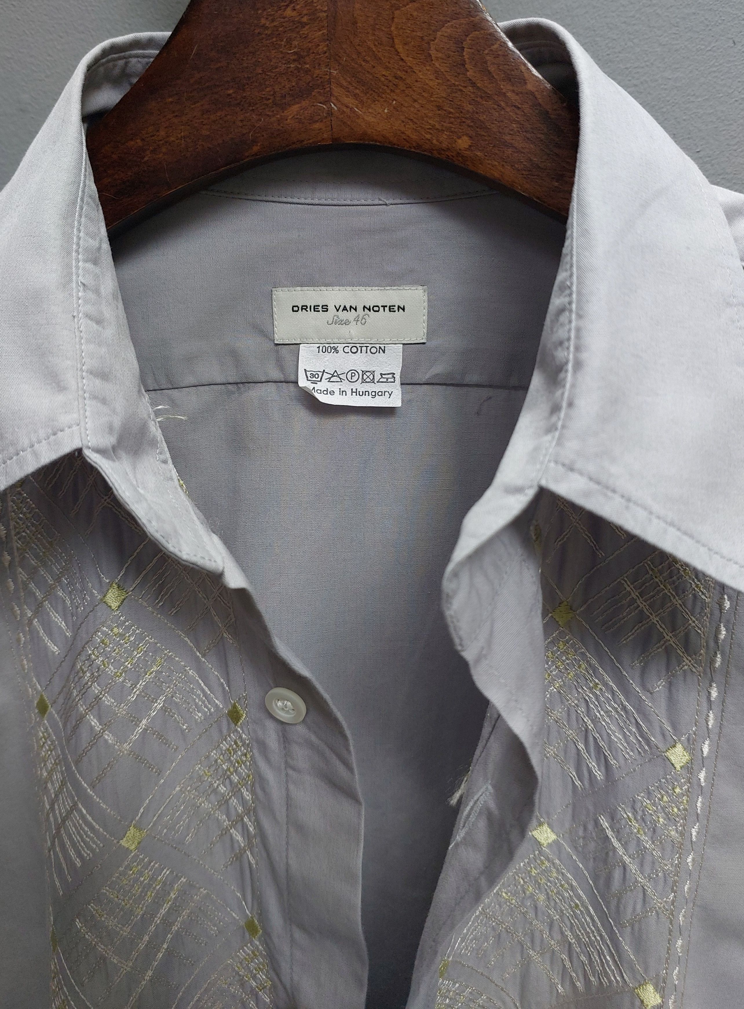 Dries Van Noten Cuff•links Embroidery Button Up