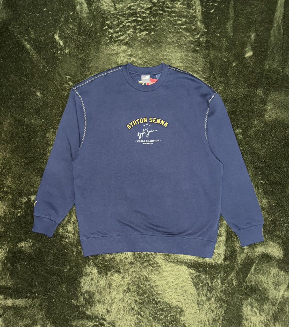 Ferrari × Puma [XL] PUMA x F1 Ayrton Senna collab Relaxed Fit Sweatshirt Size US XL / EU 56 / 4 - 1 Thumbnail