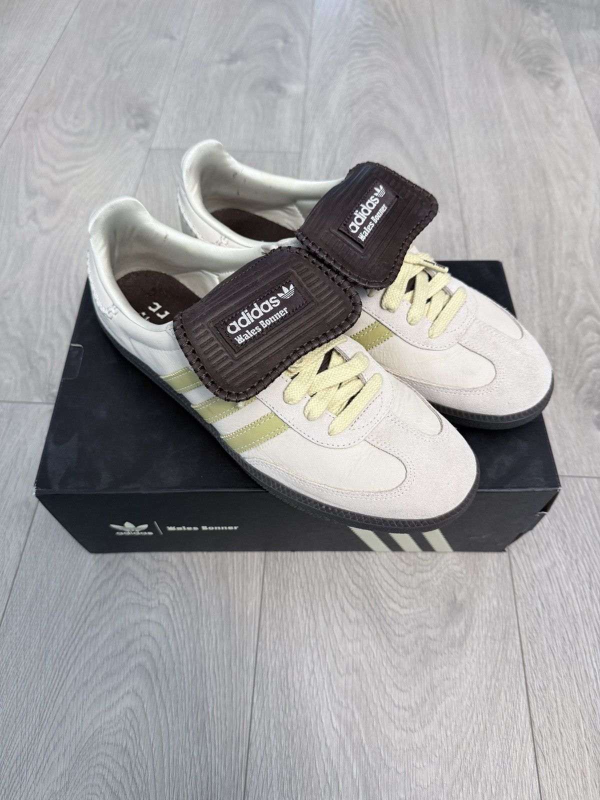 Adidas  Wales Bonner Wales Bonner Samba Cream/Green | Grailed