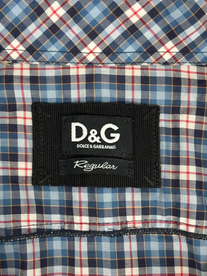 Dolce & Gabbana AW2011 Dolce & Gabbana Blue Plaid Cotton Western Shirt Size US S / EU 44-46 / 1 - 9 Thumbnail