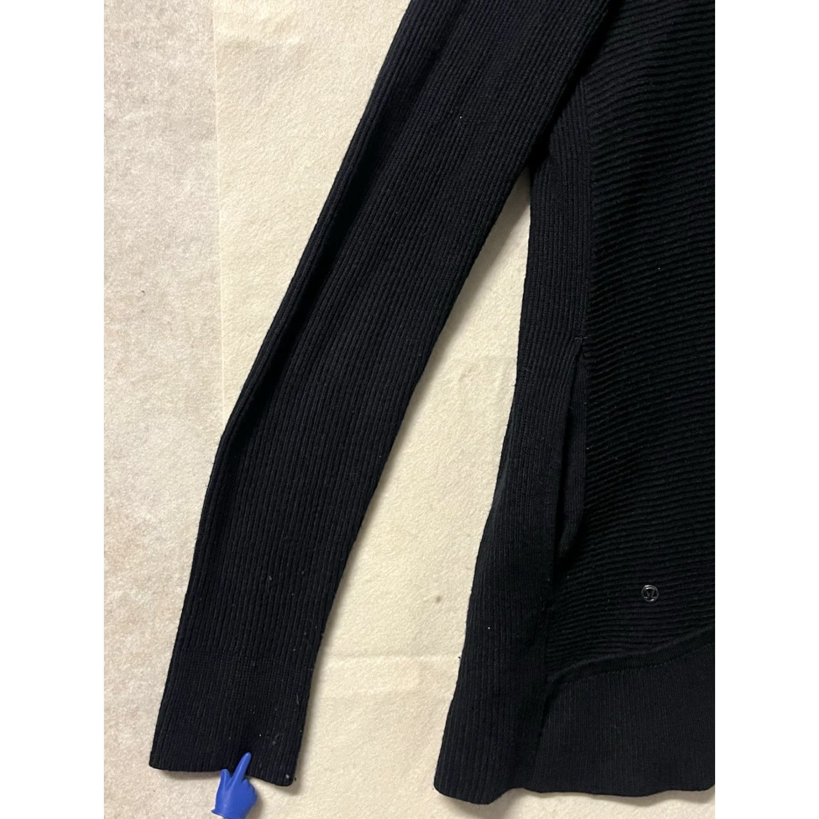 Lululemon LULULEMON Cardigan Wrap Hooded Sweater Black 8 Womens Shirt Size M / US 6-8 / IT 42-44 - 7 Thumbnail