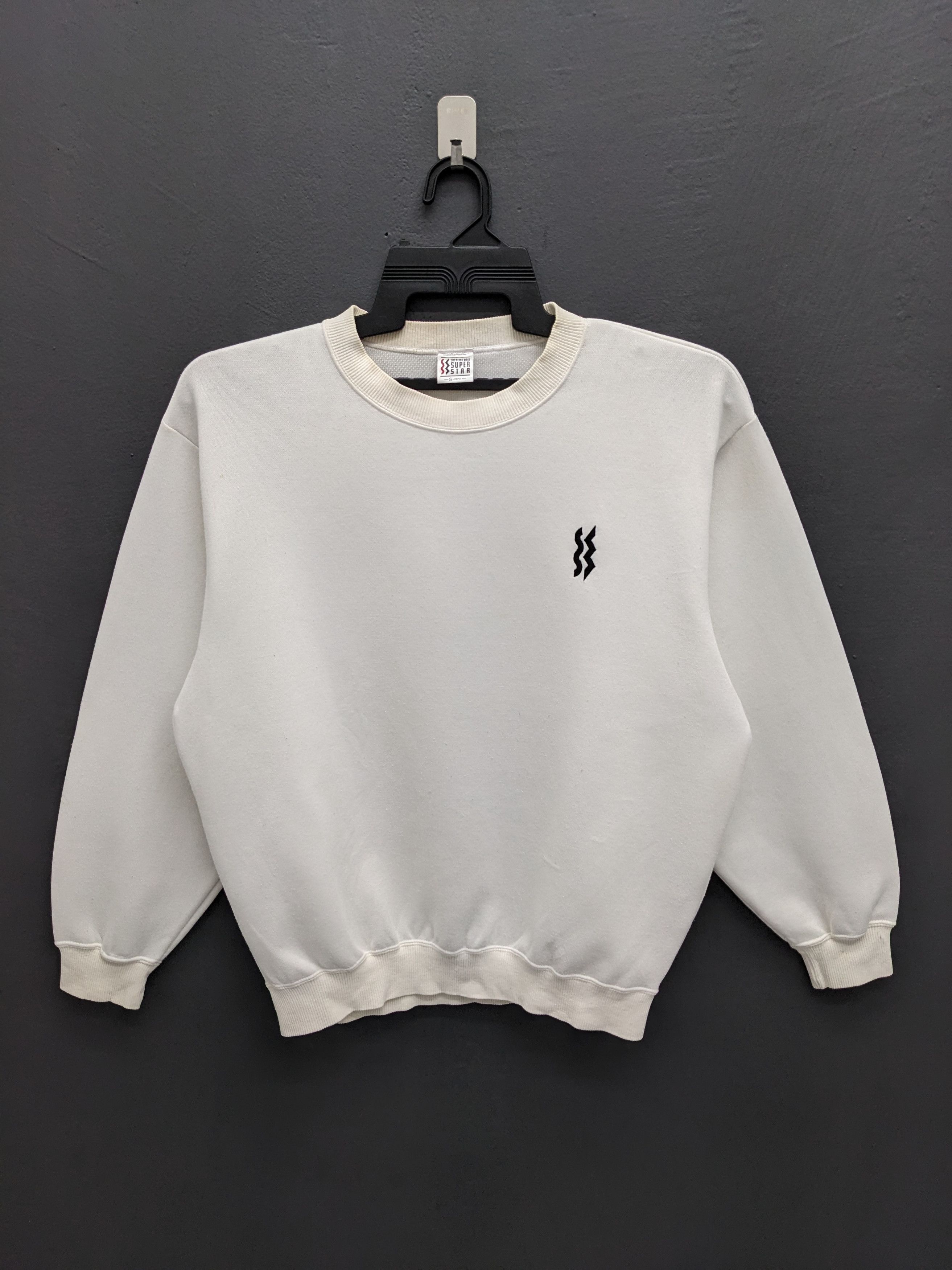 Mizuno Vintage Mizuno Super Star JASPO S White Crewneck Sweatshirt Size US S / EU 44-46 / 1 - 2 Thumbnail