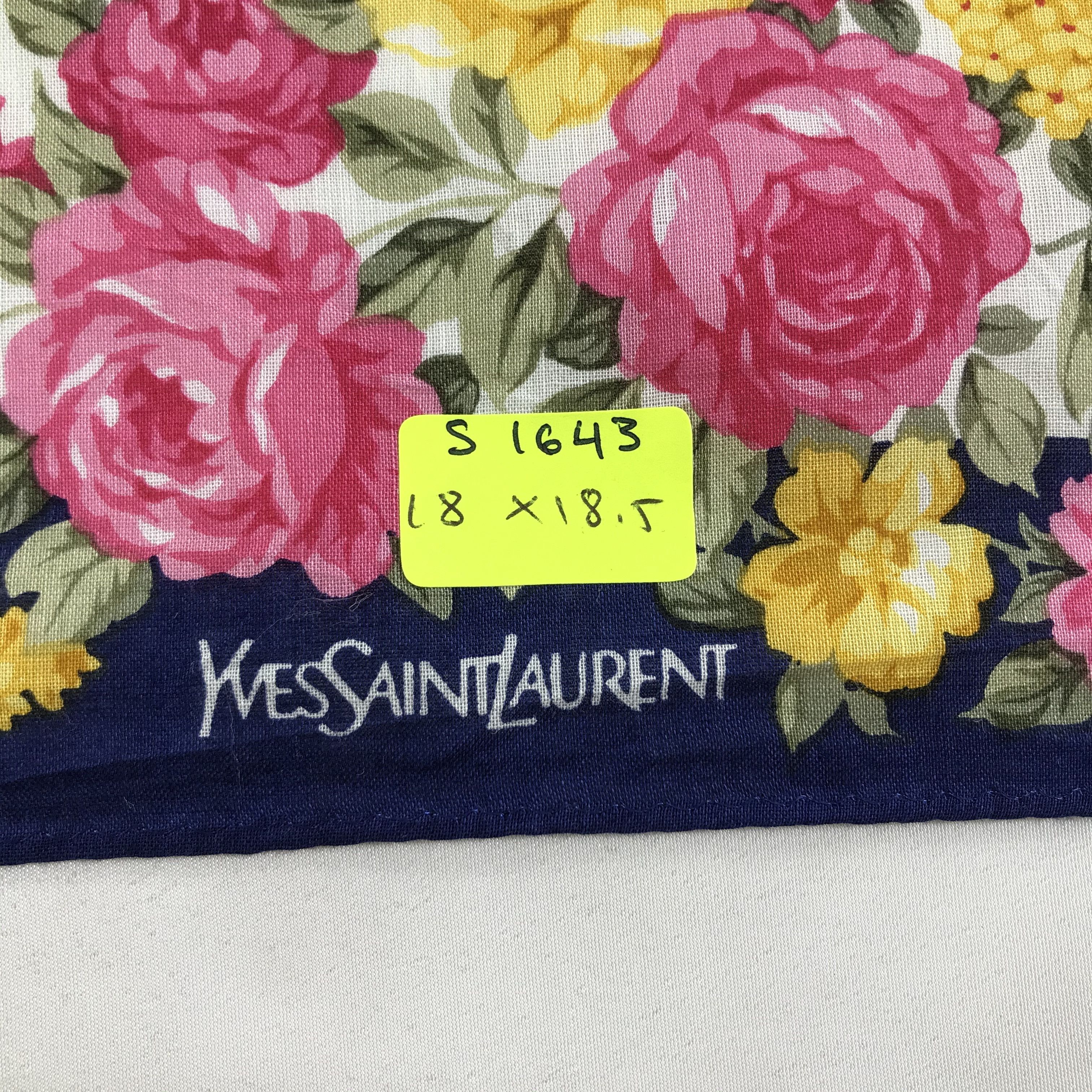 Vintage × Yves Saint Laurent Yves Saint Laurent Bandana /Handkerchief/Neckerchief -S1643 Size ONE SIZE - 5 Thumbnail