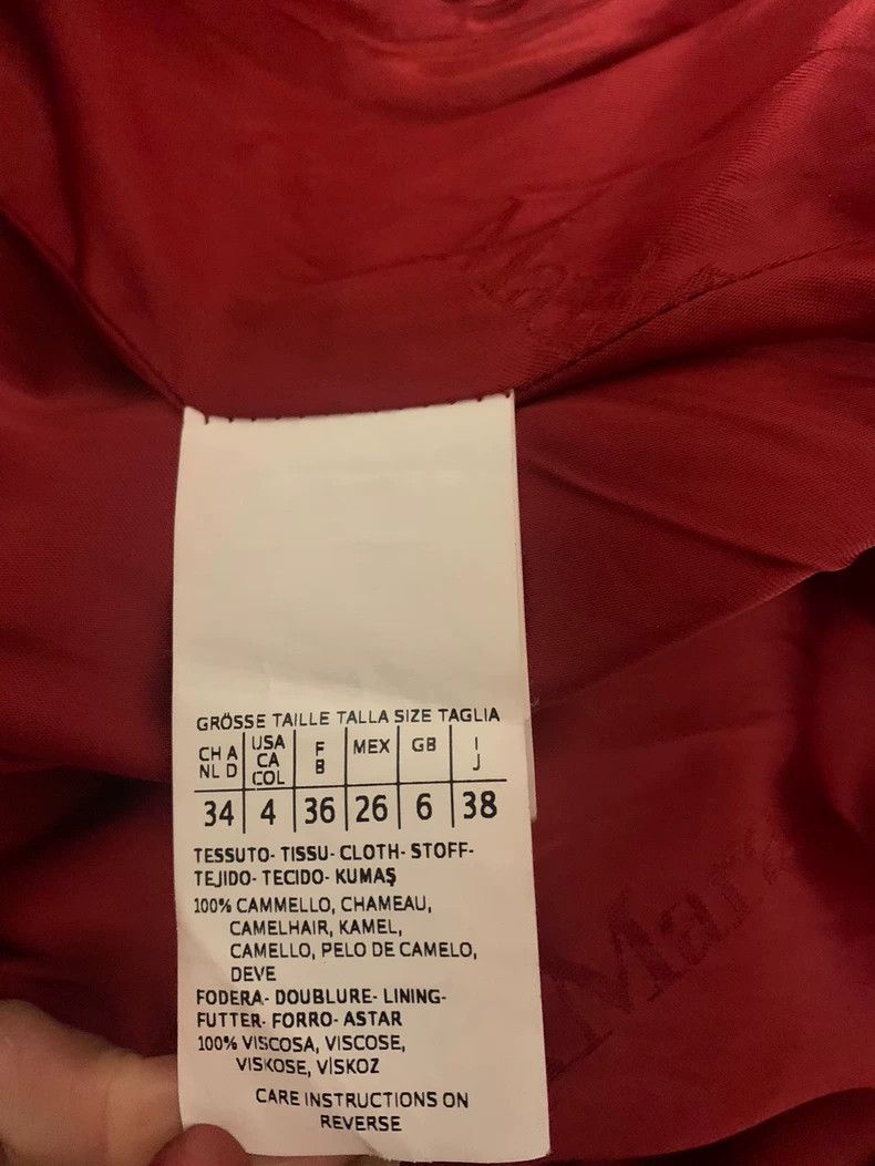 Max Mara Max Mara Manuela coat, water ripple brightens classic red Size M / US 6-8 / IT 42-44 - 4 Thumbnail