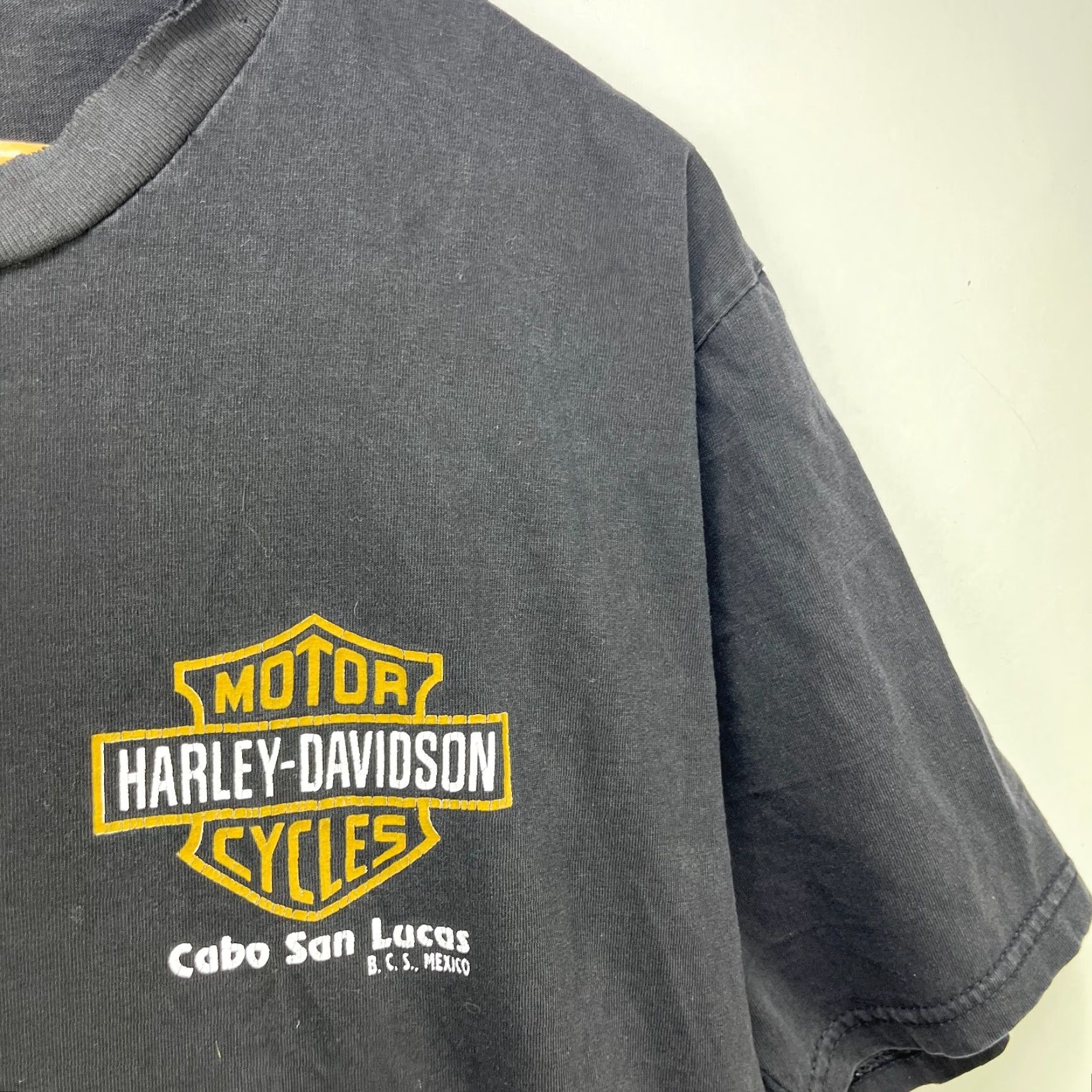 Harley Davidson VINTAGE Harley-Davidson T-Shirt Mens Large Black 90s Sun Faded Mexico Motorcycle Shirt Size US L / EU 52-54 / 3 - 3 Thumbnail