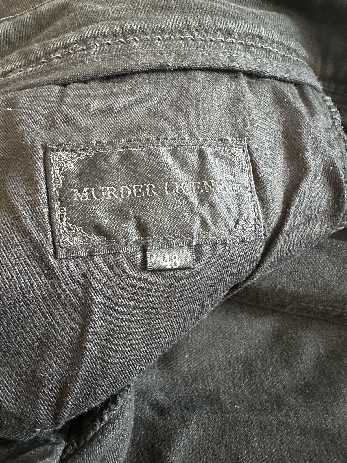 Murder License Murder License Black Stretch Denim – Made in Japan Size US 32 / EU 48 - 8 Thumbnail