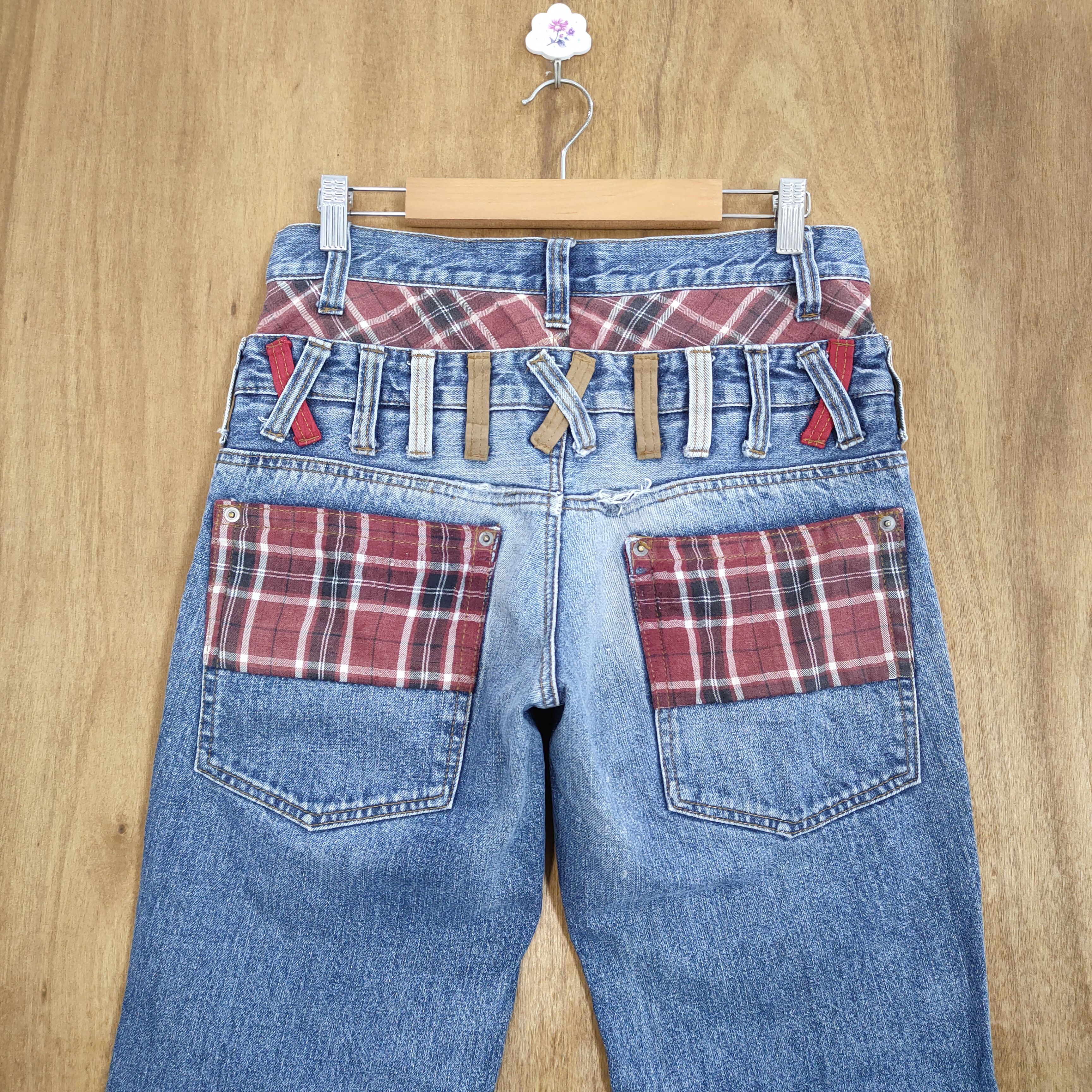 Japanese Brand × Jean VINTAGE DOUBLE WAIST JEAN PANTS Size US 29 - 8 Thumbnail