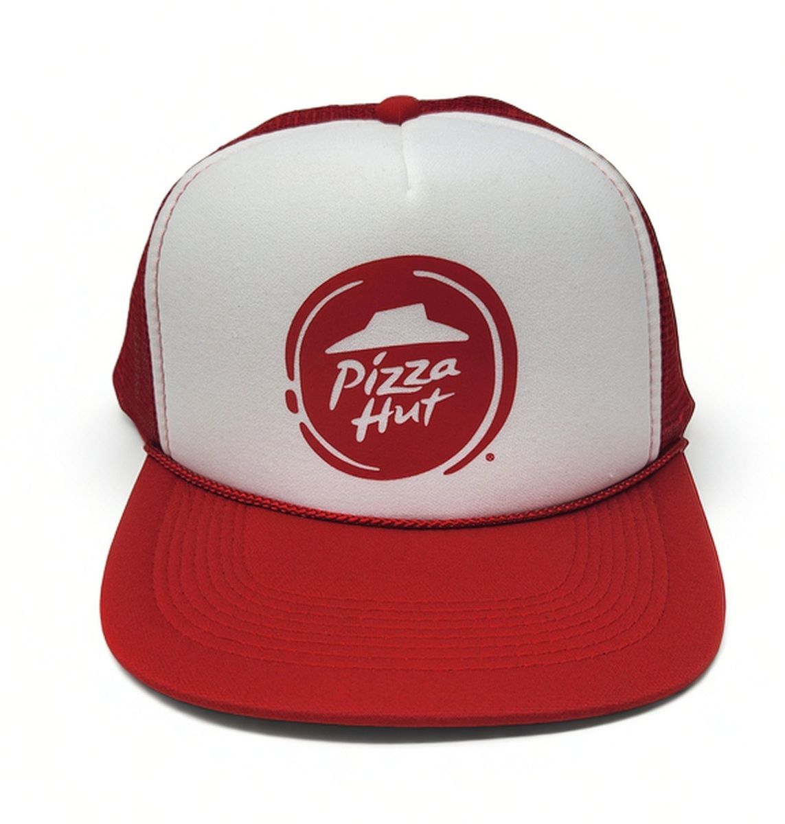 Other Pizza Hut Logo Mesh Back Trucker Hat OSFM OTTO COLLECTION Size ONE SIZE - 1 Thumbnail