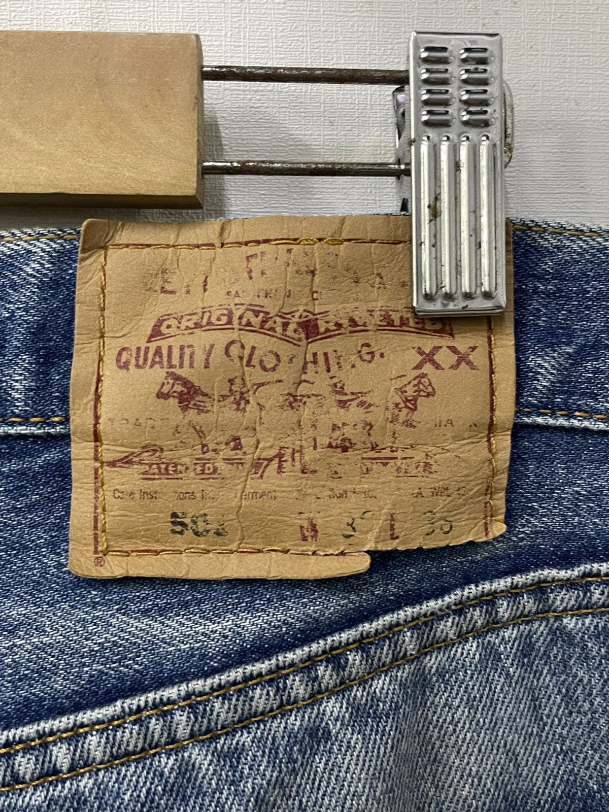Levi's × Vintage Vintage 90s Levis 501 Japan Made Distressed Repaired Jeans Size US 30 / EU 46 - 15 Thumbnail