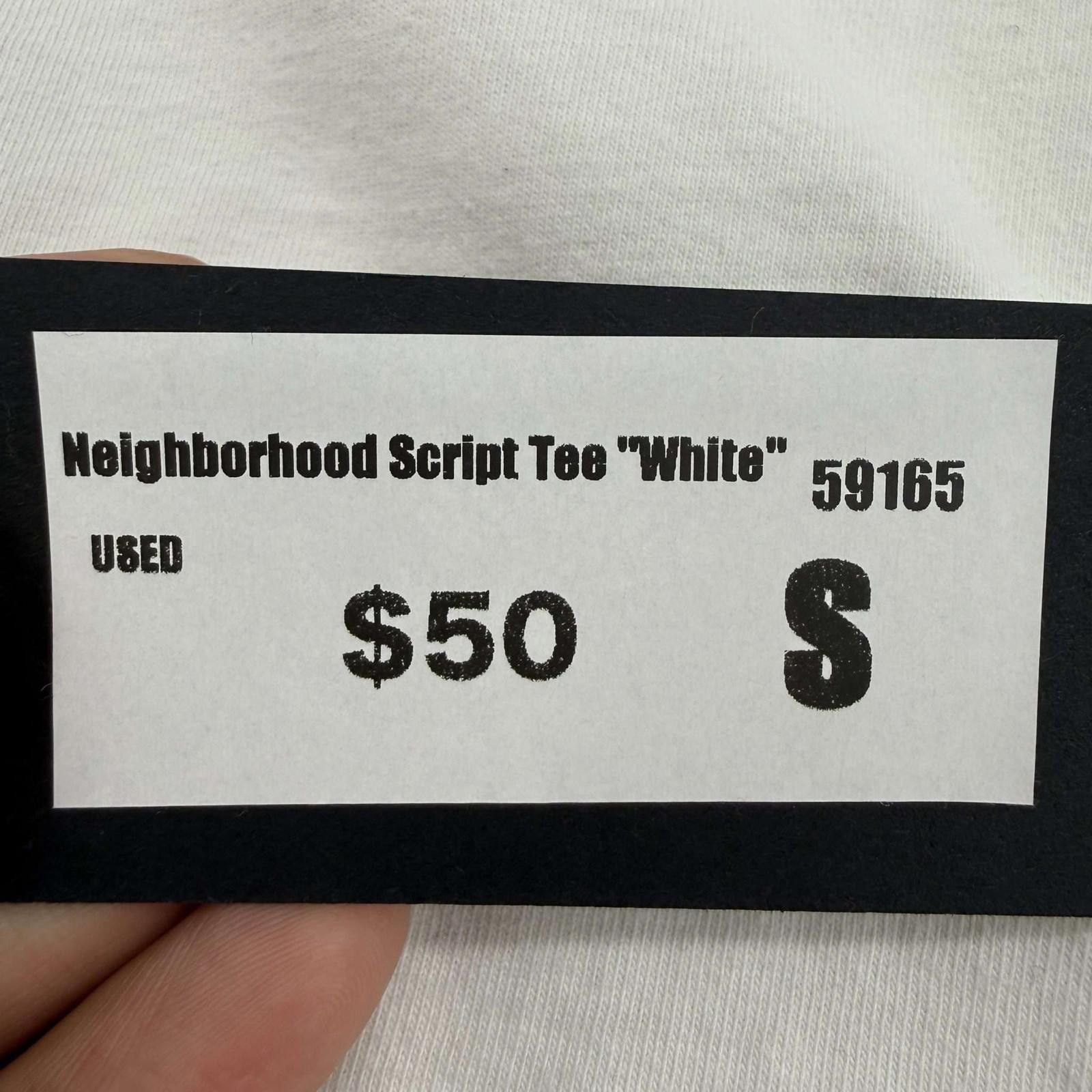 Neighborhood Neighborhood Script Tee White S Size US S / EU 44-46 / 1 - 6 Thumbnail