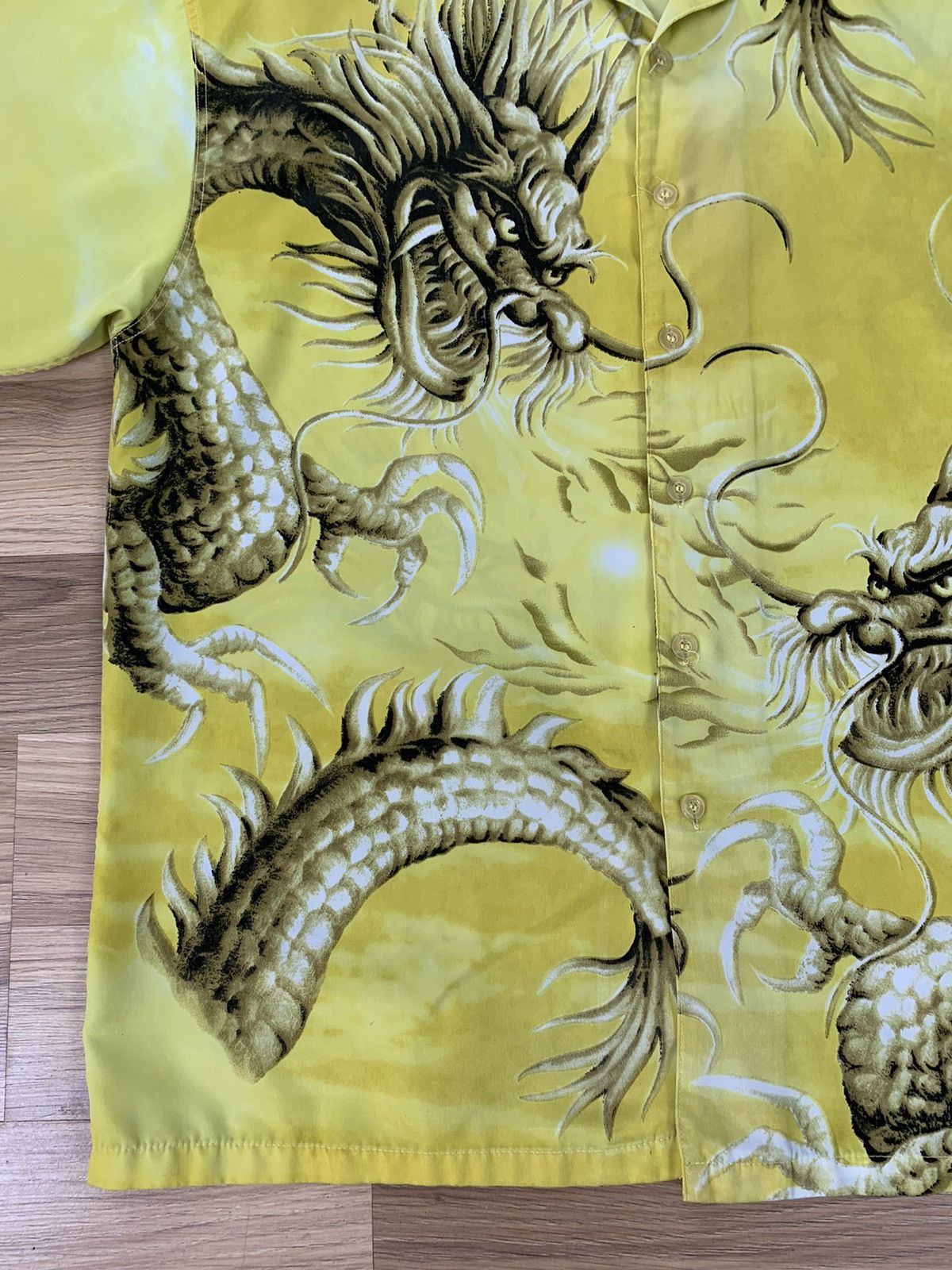 Vintage Vintage Y2K Japanese Style Dragon Shirt Button Up Size US L / EU 52-54 / 3 - 12 Thumbnail