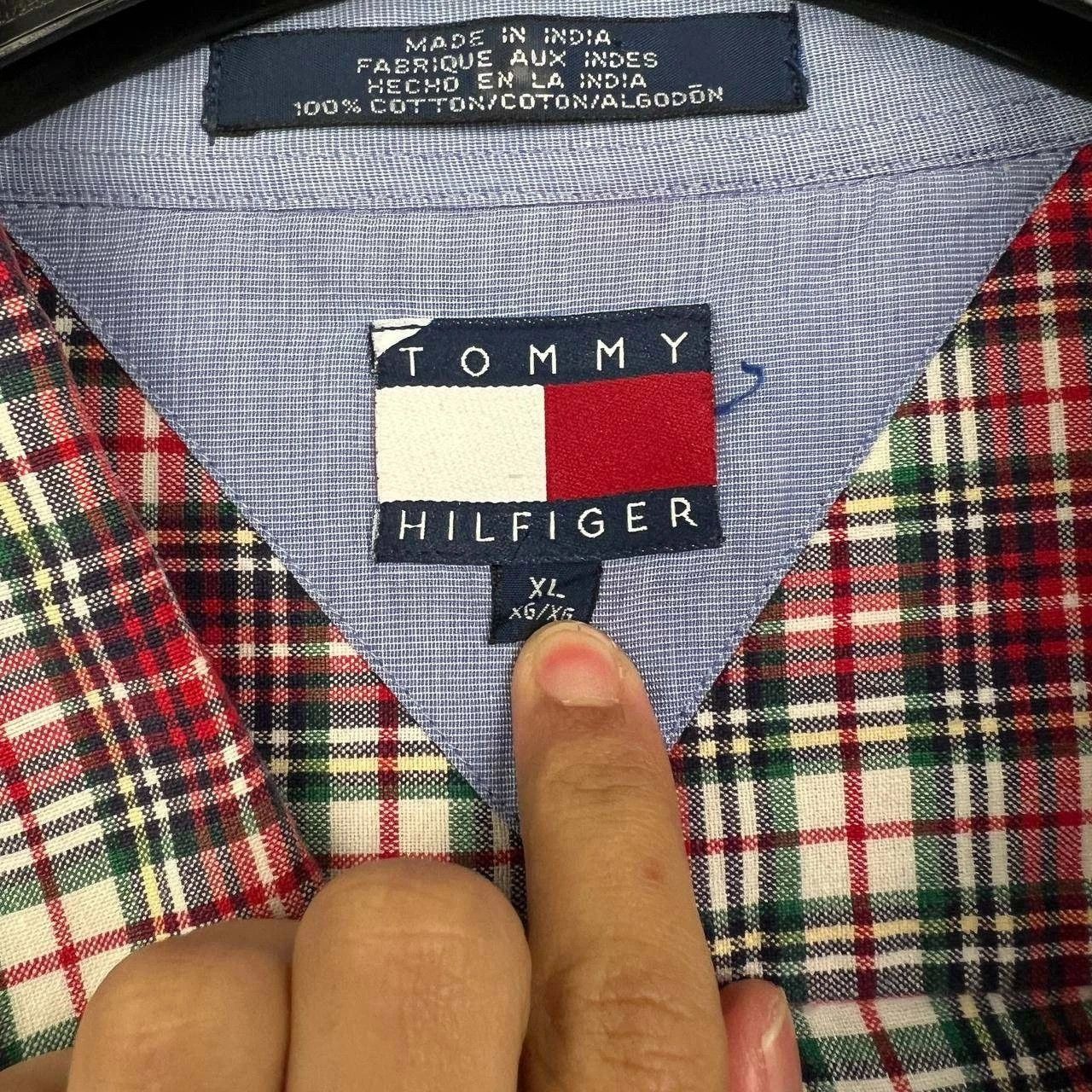 Tommy Hilfiger Tommy Hilfiger Button Down Shirt Men Plaid Cotton XL Size US XL / EU 56 / 4 - 6 Thumbnail