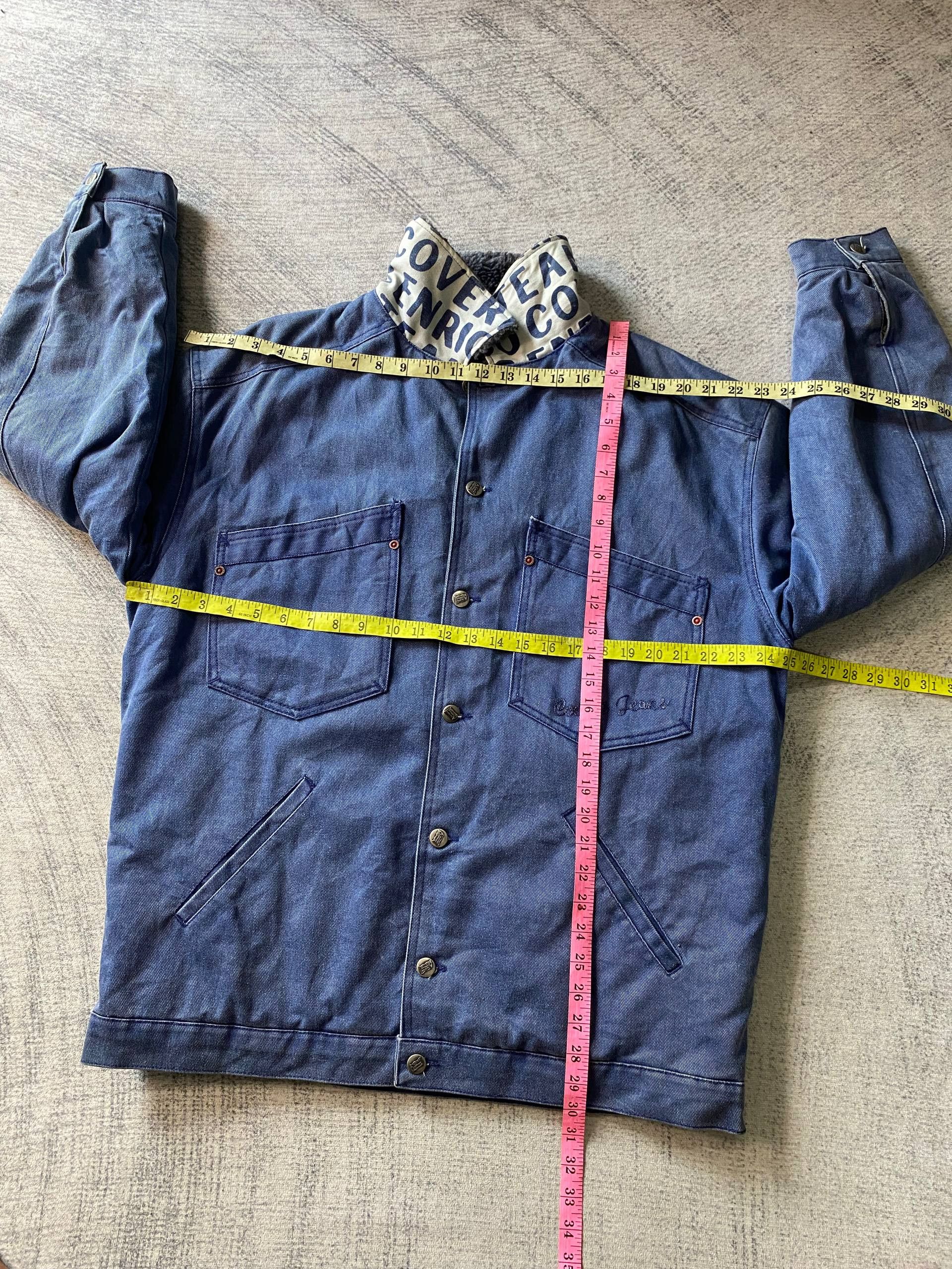Enrico Coveri Rare Enrico Coveri Archive 80s Logo Lined Denim Jacket Size US XL / EU 56 / 4 - 11 Thumbnail