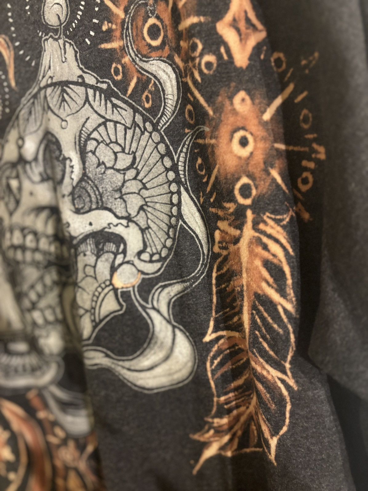 Handmade × Old Navy “Sorcery” -Hand-Bleach-Painted T-Shirt Size US XL / EU 56 / 4 - 3 Thumbnail