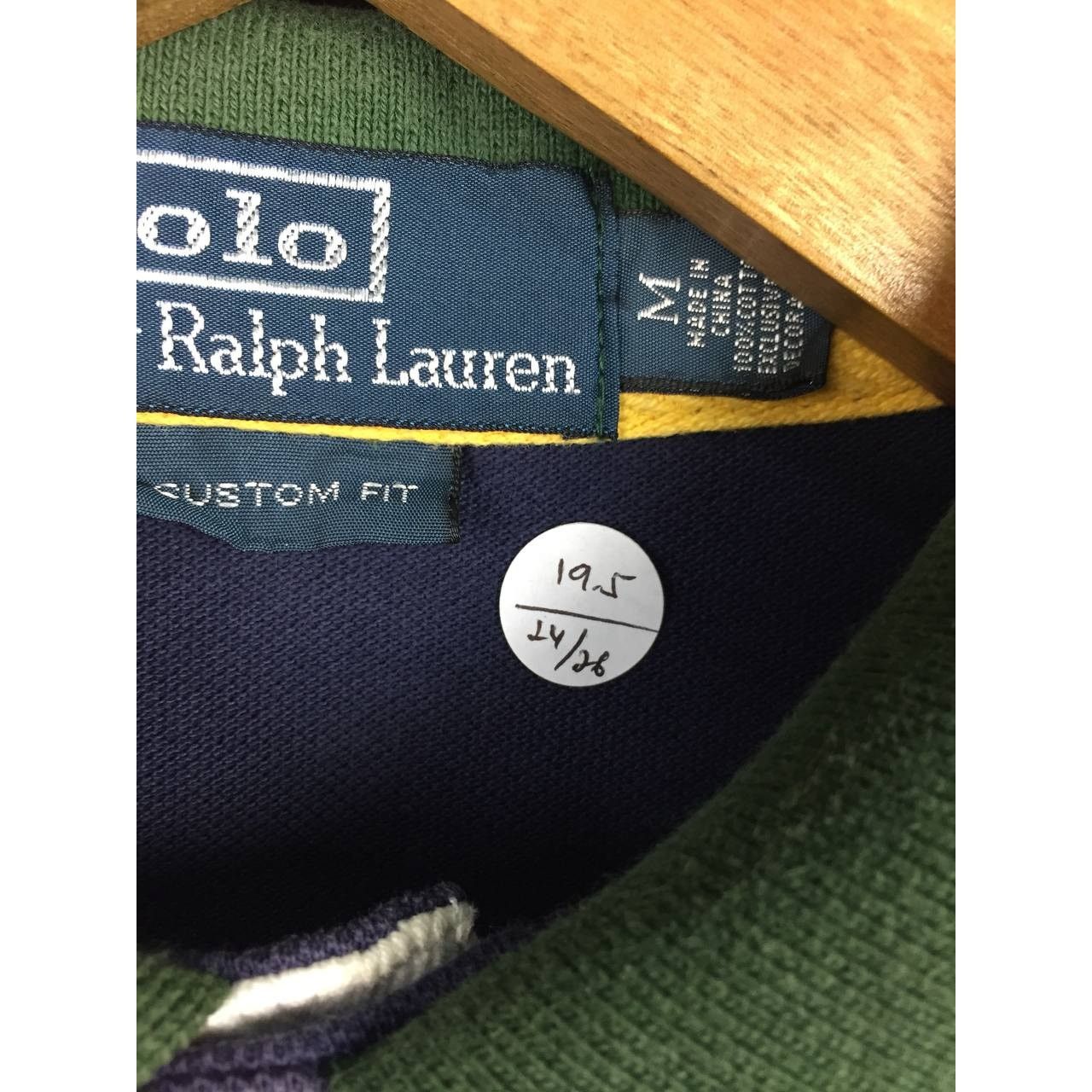 Polo Ralph Lauren Vtg Polo Ralph Lauren Big Logo Custom Fit Polo Tee Size US M / EU 48-50 / 2 - 15 Thumbnail