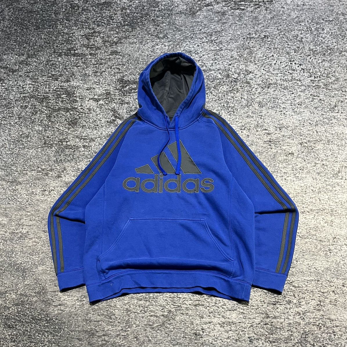 Adidas Vintage Y2K Adidas Blue Spellout Skater Hoodie Size Medium Size US M / EU 48-50 / 2 - 1 Thumbnail
