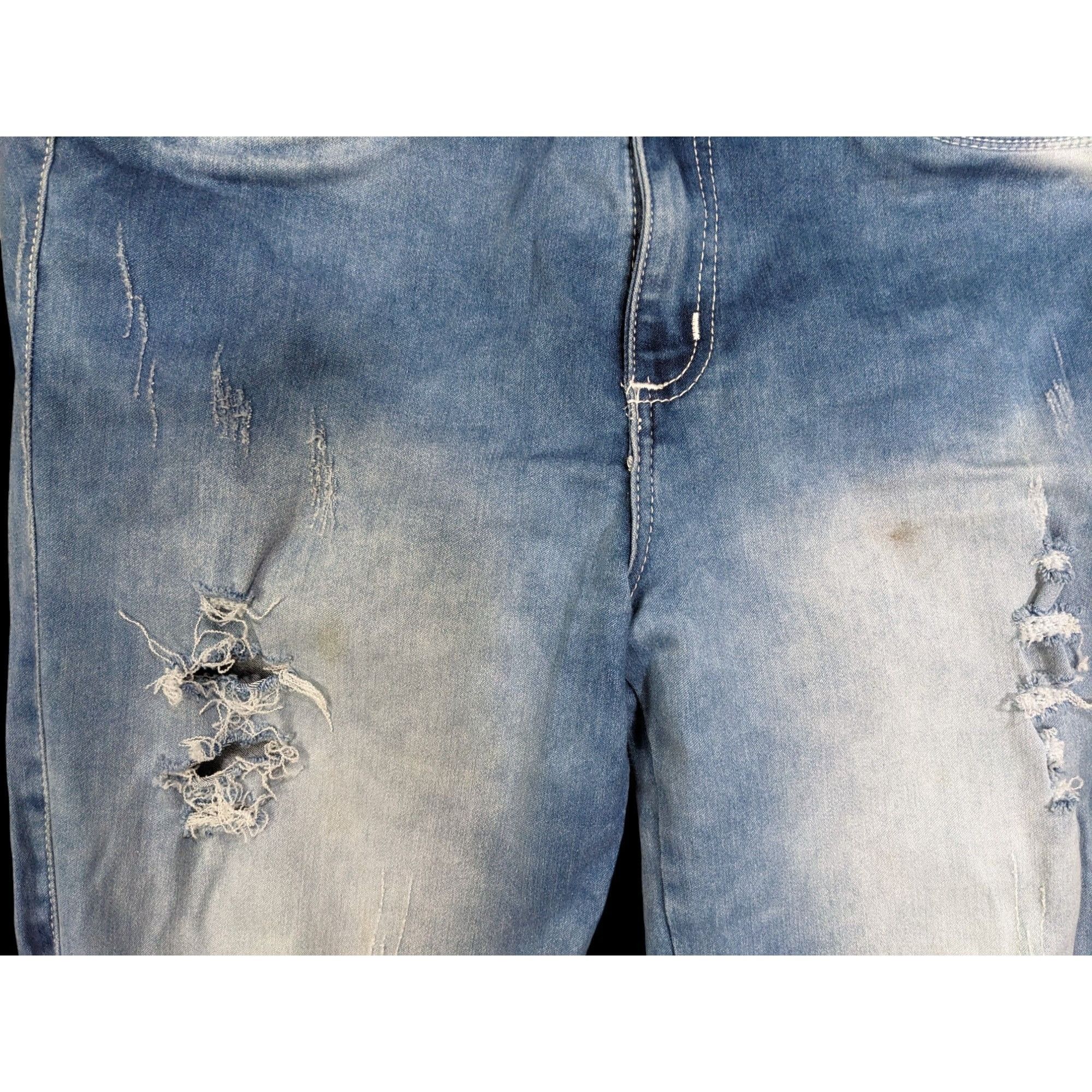 Other Distressed Embroidered Jeans by Bon Bonup Size 32" / US 10 / IT 46 - 8 Thumbnail