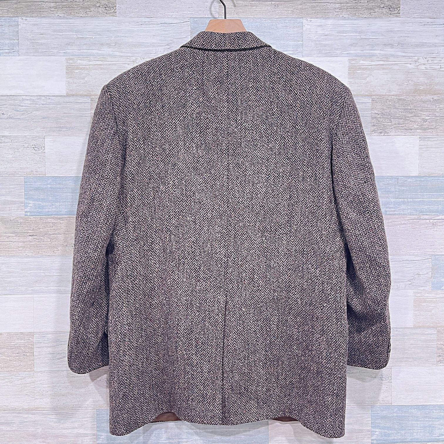 Harris Tweed × Vintage Harris Tweed Scottish Wool Sport Coat Brown Plaid USA 42 Size 42R - 6 Thumbnail
