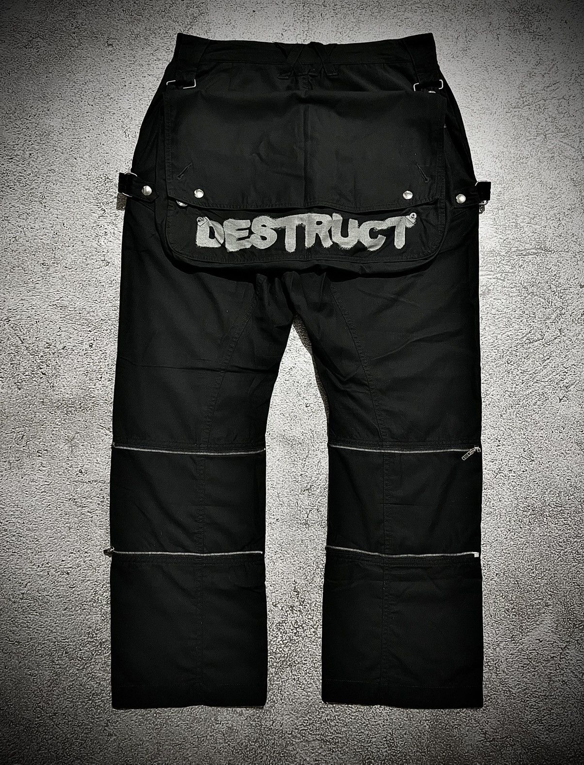 PPFM Rare PPFM Big Back Pocket Flared Punk Pants Size US 32 / EU 48 - 1 Thumbnail