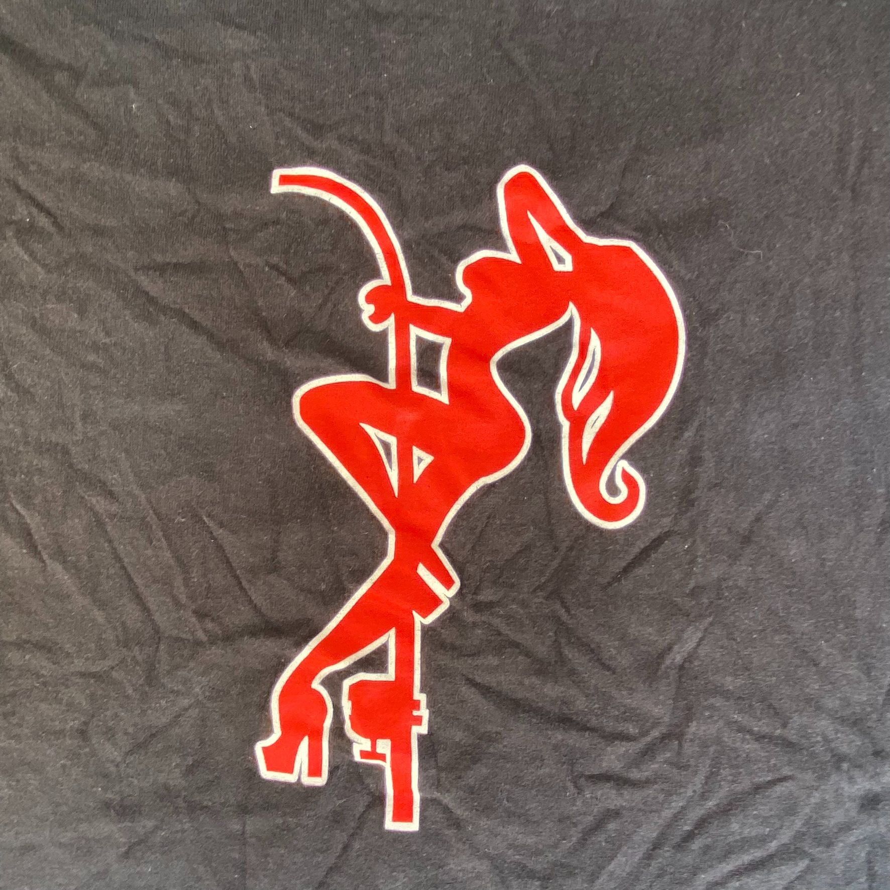 Hanes Vintage Y2K XXX Fishing Team Shirt Stripper Punk Grunge Tee Size US L / EU 52-54 / 3 - 7 Thumbnail