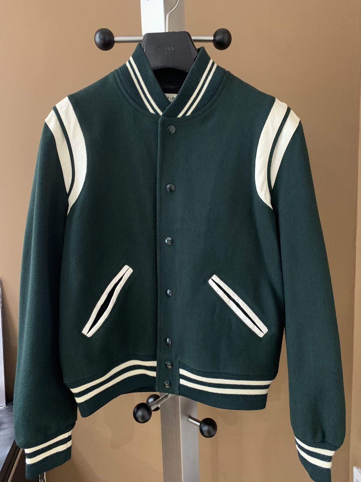 Saint Laurent Paris Saint Laurent 2016FW exclusive forest green teddy Size US S / EU 44-46 / 1 - 1 Thumbnail