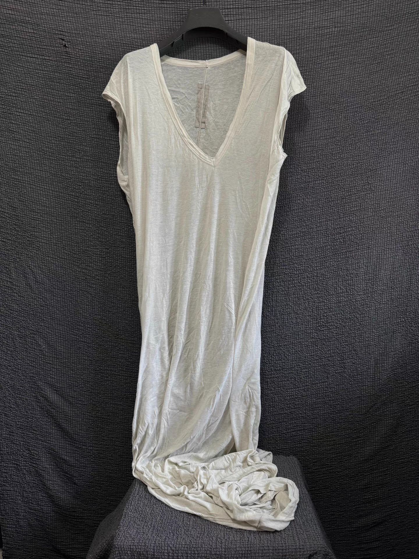 Rick Owens Rick Owens 21FW double-layer V-neck tank top Size US XS / EU 42 / 0 - 1 Thumbnail