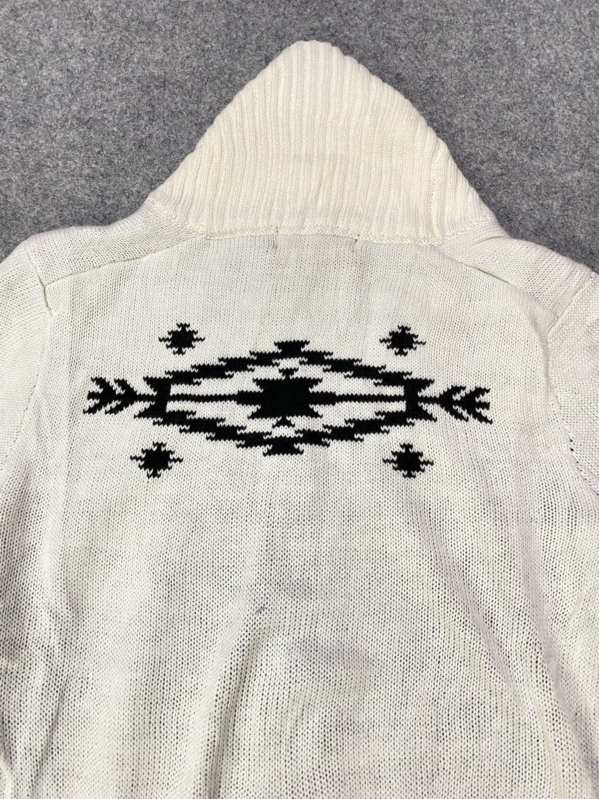 Designer × Issey Miyake × Japanese Brand Rare Tete Homme Issey Miyake Wool Navajo Cardigan Size US M / EU 48-50 / 2 - 13 Thumbnail
