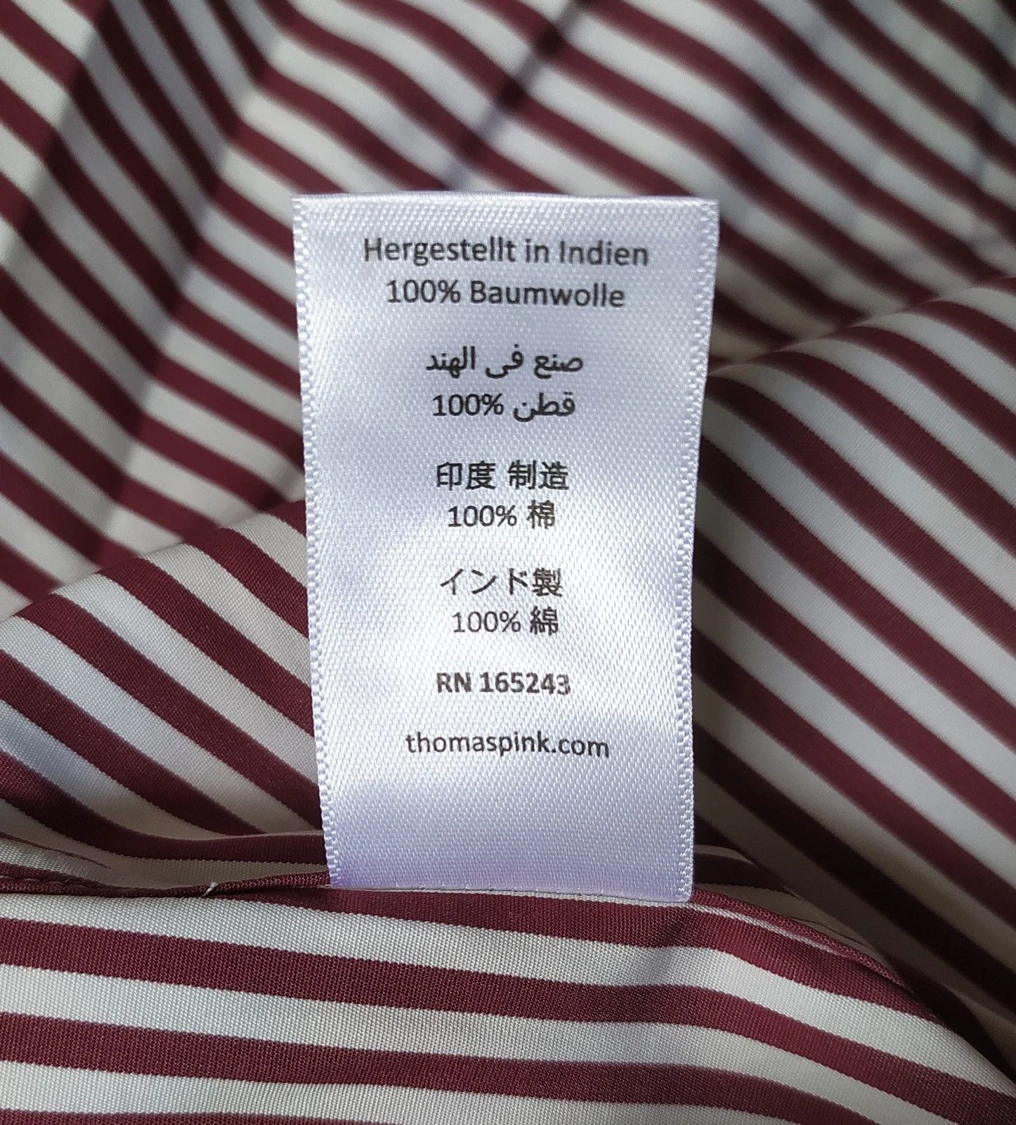 Thomas Pink Thomas Pink ClassicFit Bengal Stripe Formal Shirt T0029 Size US S / EU 44-46 / 1 - 6 Thumbnail