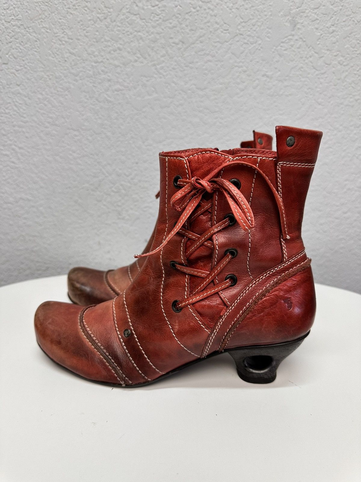 A.S.98 Leather RICK OWENS STYLE AVANT-GARDE Boots BROGUE Guidi LGB Size US 10 / IT 40 - 5 Thumbnail