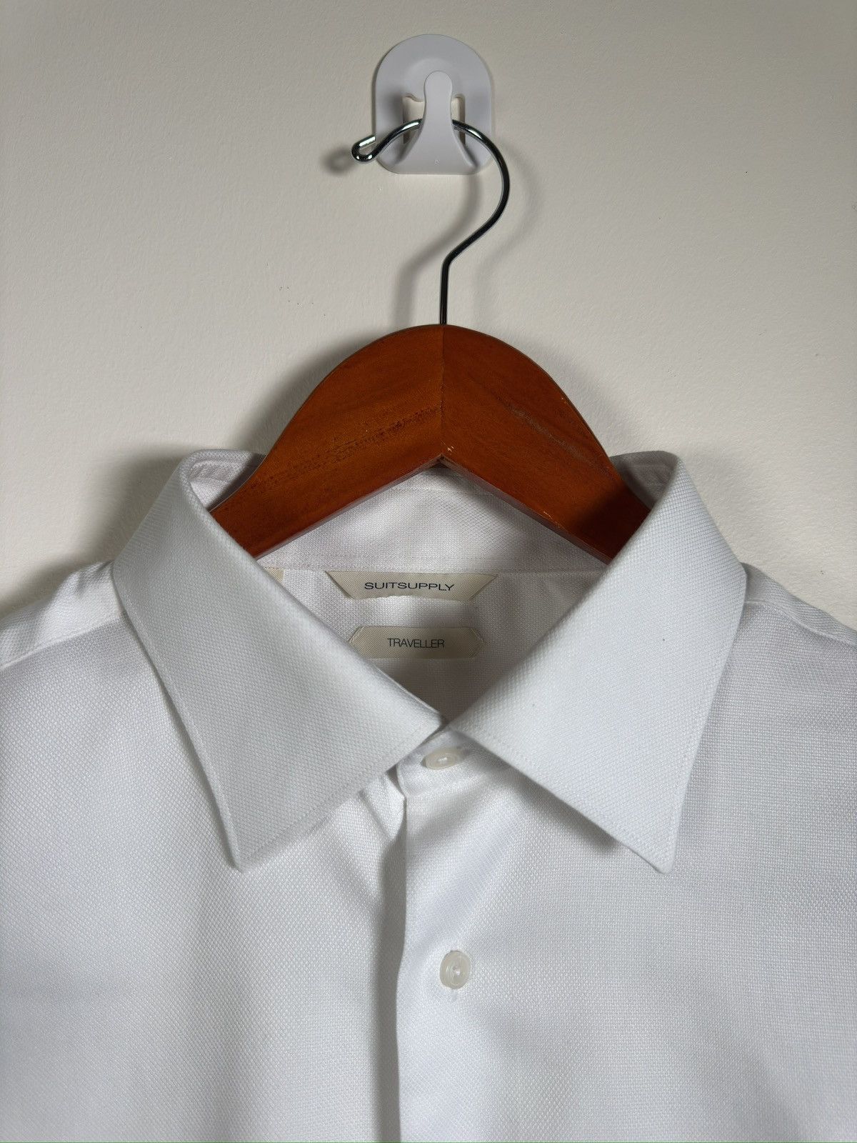 Suitsupply SUITSUPPLY Traveller Shirt 43/17 Slim Cotton Long Sleeve Size US XL / EU 56 / 4 - 3 Thumbnail