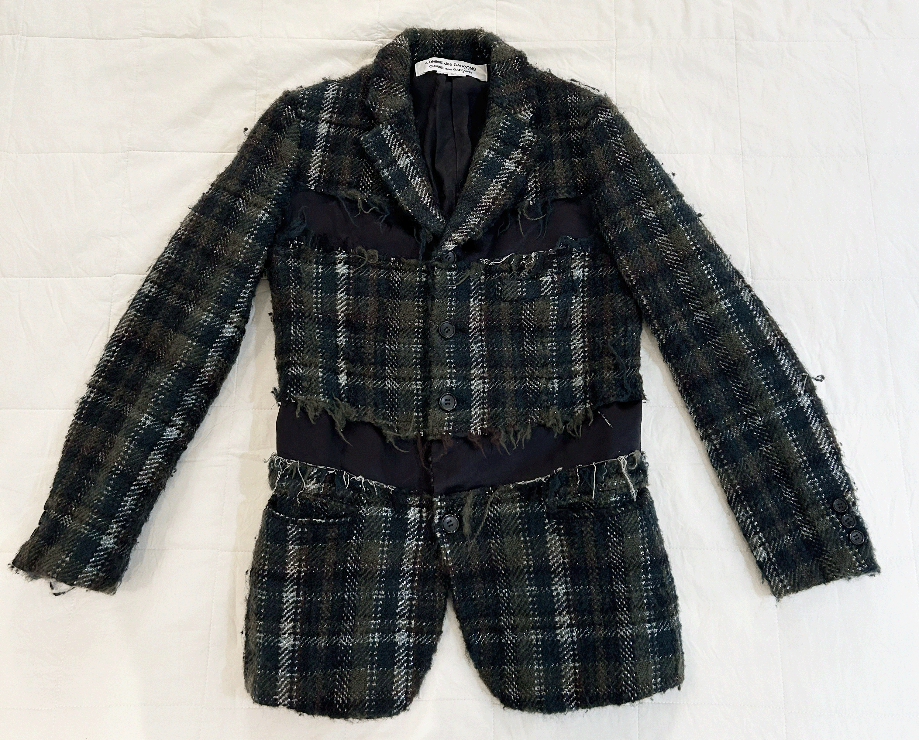 Comme des Garcons Comme des Garcons Tweed Blazer Size S / US 4 / IT 40 - 3 Thumbnail
