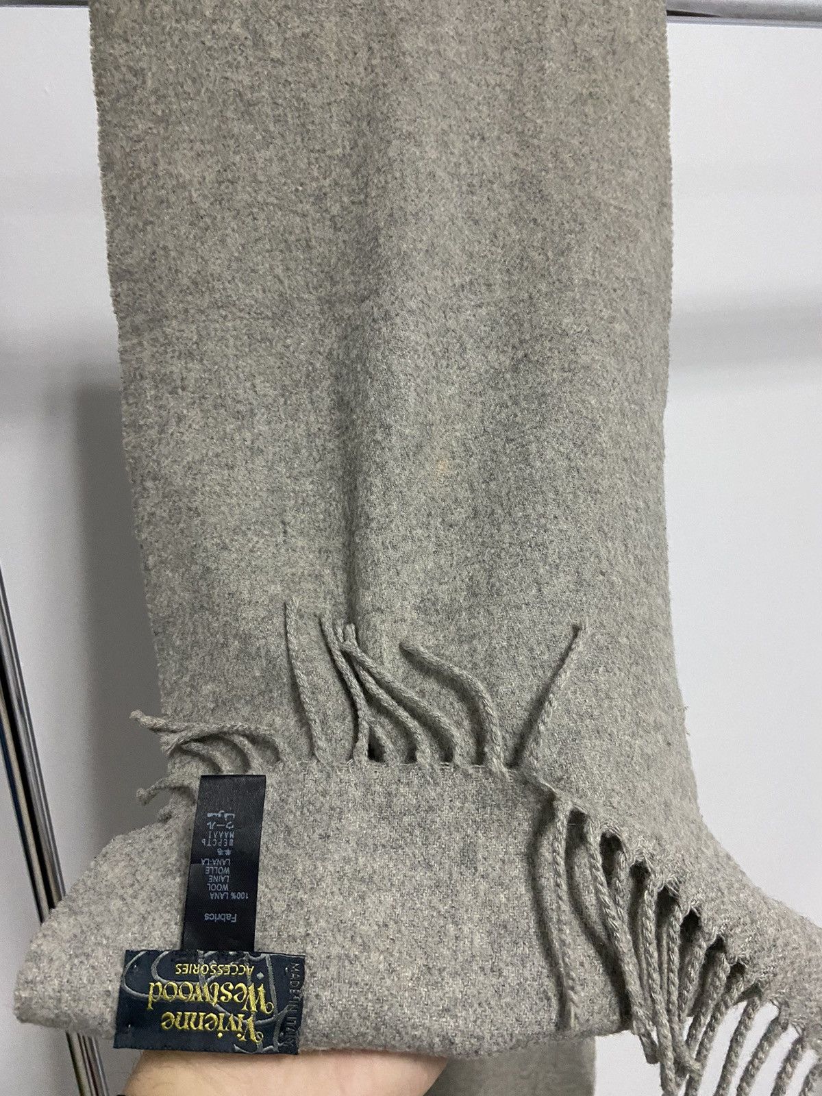 Vintage × Vivienne Westwood Vivienne Westwood scarf vintage logo wool Size ONE SIZE - 7 Thumbnail