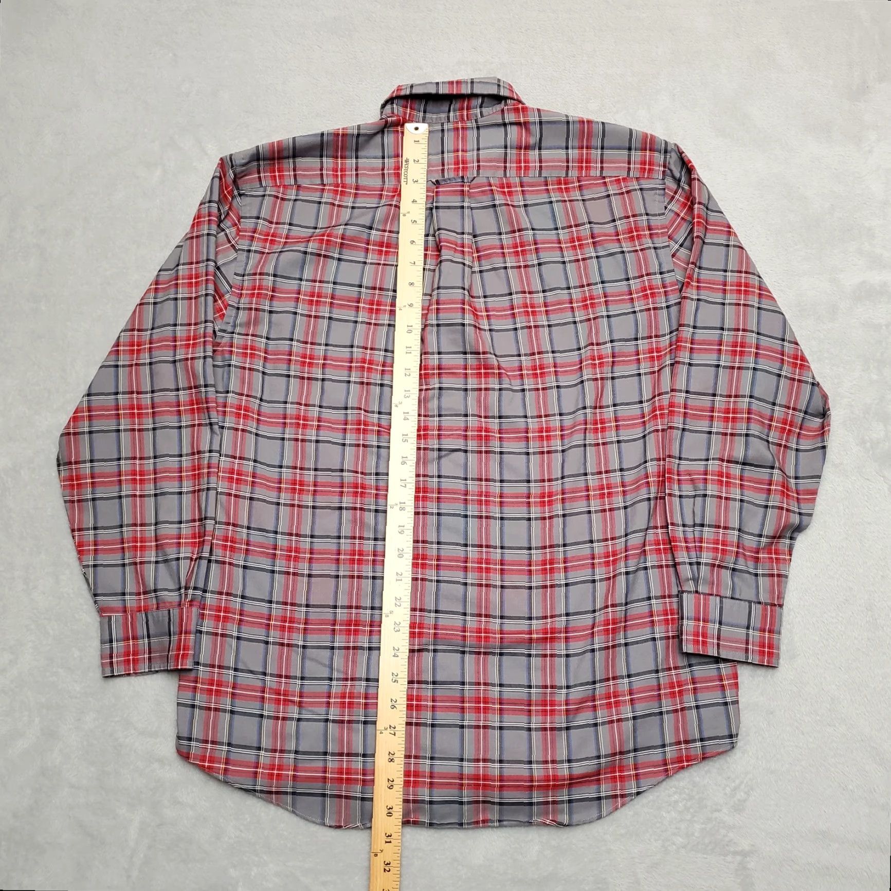 Vintage VINTAGE TownCraft Shirt Men L Gray Red Plaid Button Down Long Sleeve Casual Size US L / EU 52-54 / 3 - 5 Thumbnail