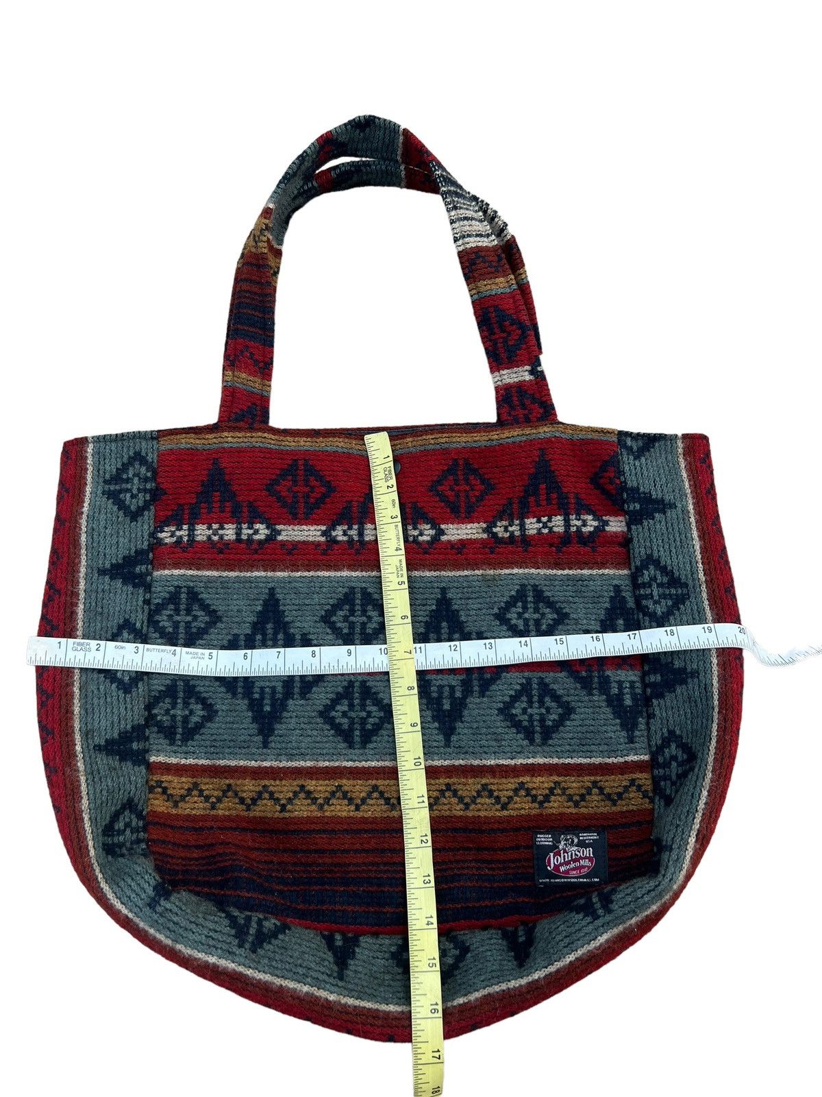 Johnson Woolen Mills Vintage Johnson Woollen Miils Indian Native Wool Tote Bag Size ONE SIZE - 16 Thumbnail