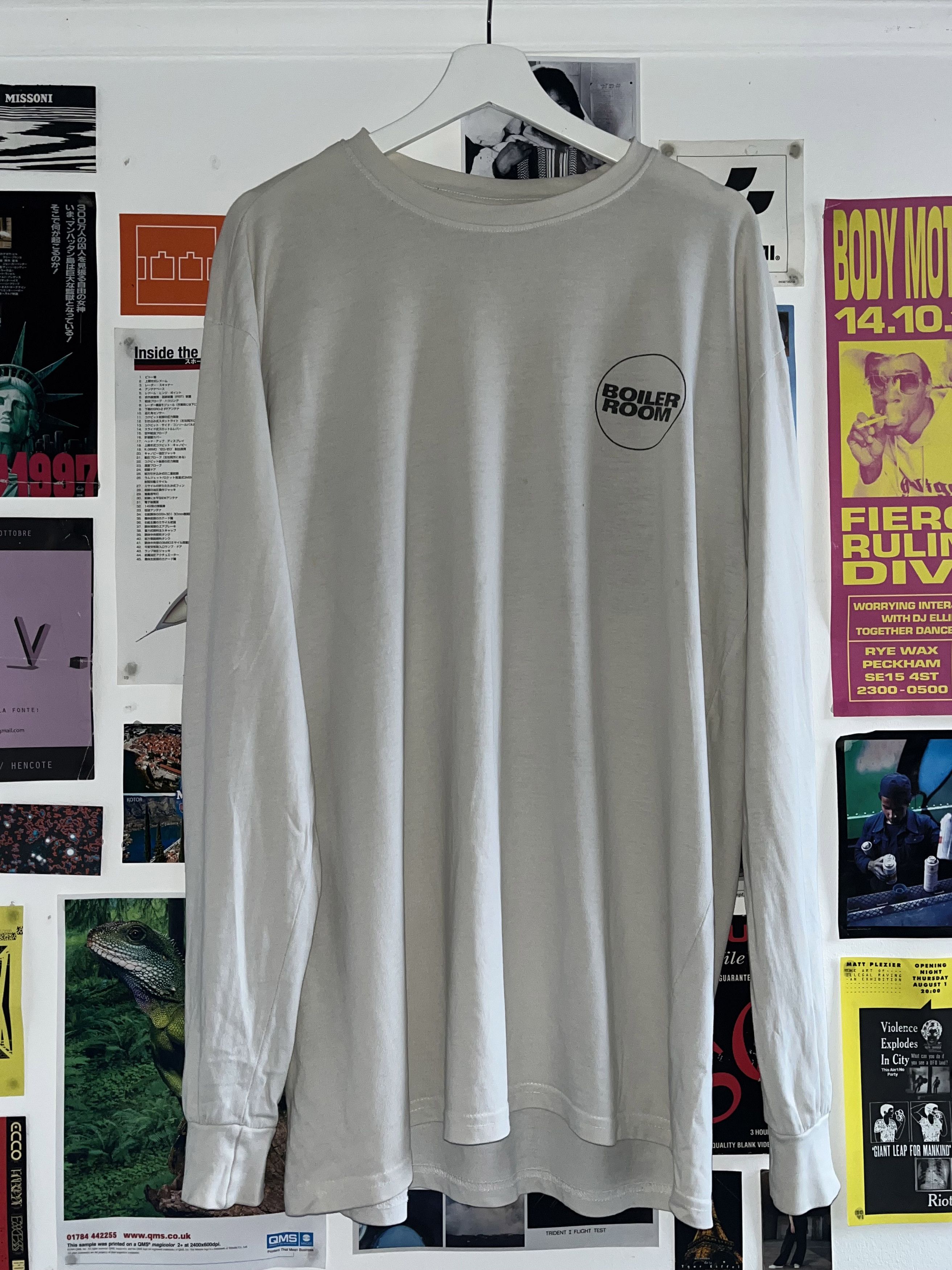 Boiler Room BOILER ROOM WHITE LONG SLEEVE Size US L / EU 52-54 / 3 - 2 Thumbnail
